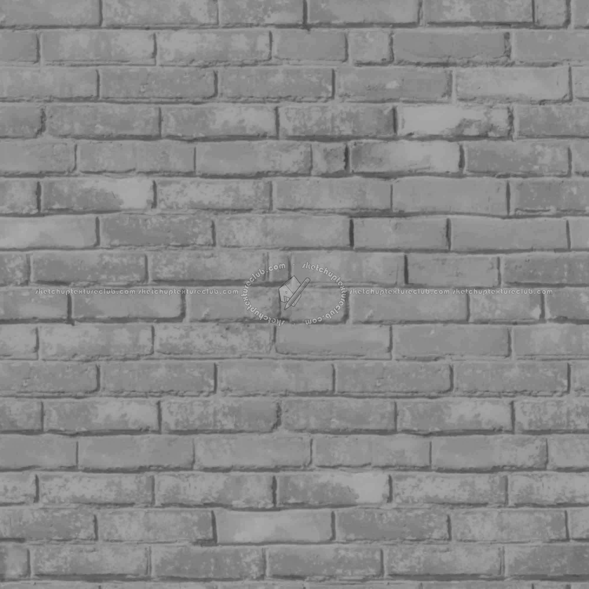 Textures   -   ARCHITECTURE   -   BRICKS   -   Dirty Bricks  - Dirty bricks texture seamless 00154 - Displacement