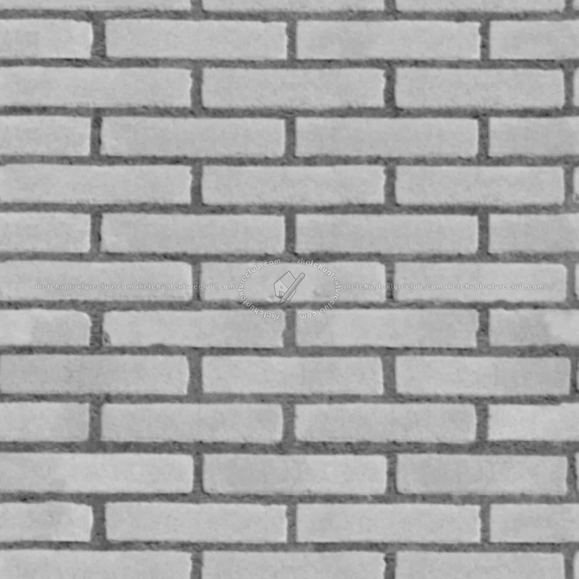 Textures   -   ARCHITECTURE   -   BRICKS   -   Facing Bricks   -   Smooth  - Facing smooth bricks texture seamless 00261 - Displacement