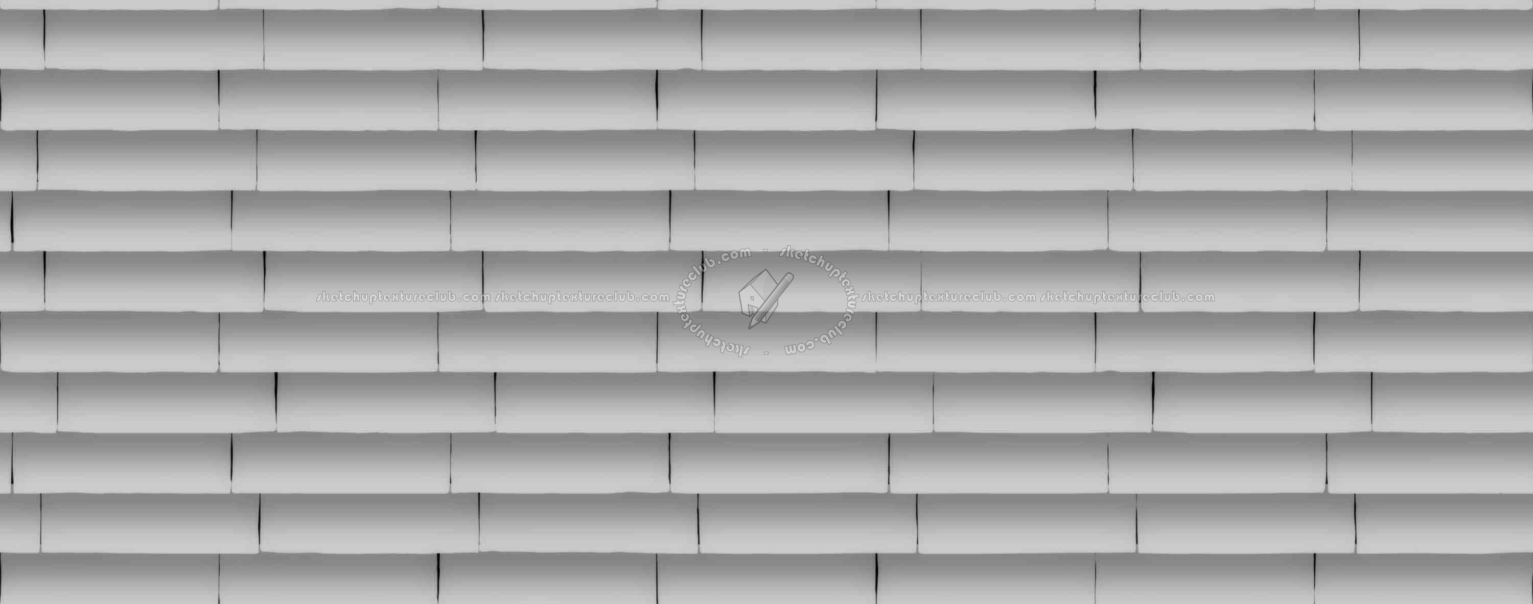 Textures   -   ARCHITECTURE   -   WALLS TILE OUTSIDE  - Wall cladding bricks PBR texture seamless 21539 - Displacement