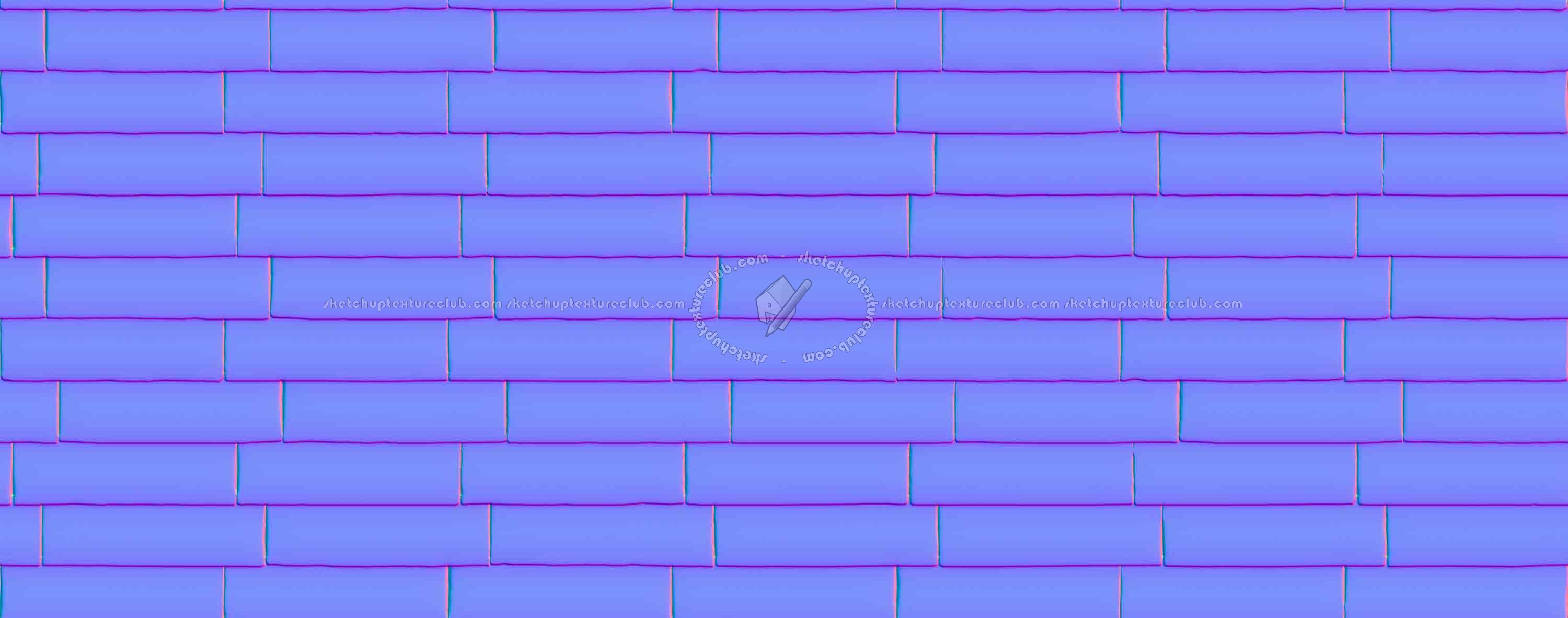 Textures   -   ARCHITECTURE   -   WALLS TILE OUTSIDE  - Wall cladding bricks PBR texture seamless 21539 - Normal