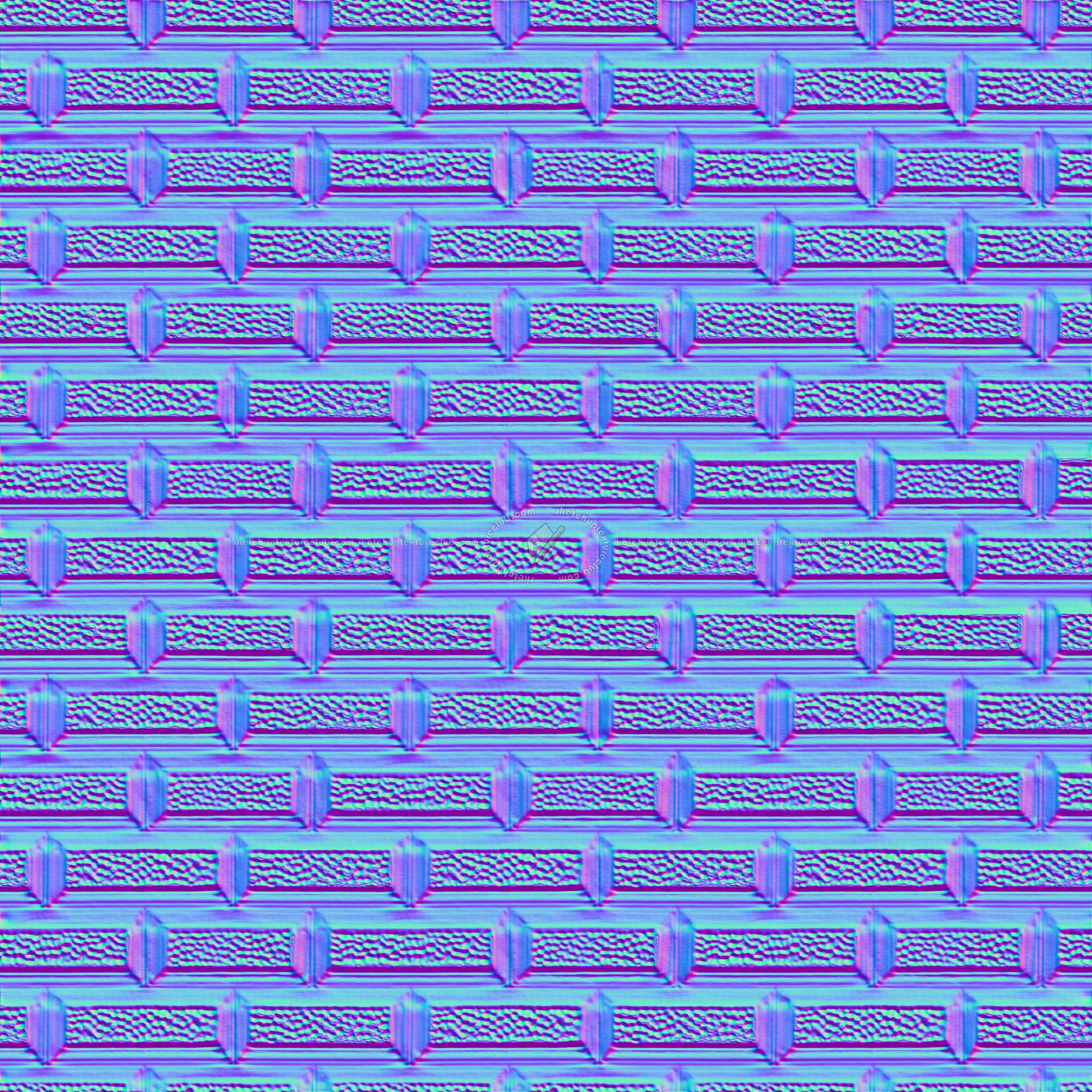 Textures   -   ARCHITECTURE   -   STONES WALLS   -   Claddings stone   -   Exterior  - Wall cladding stone texture seamless 07748 - Normal