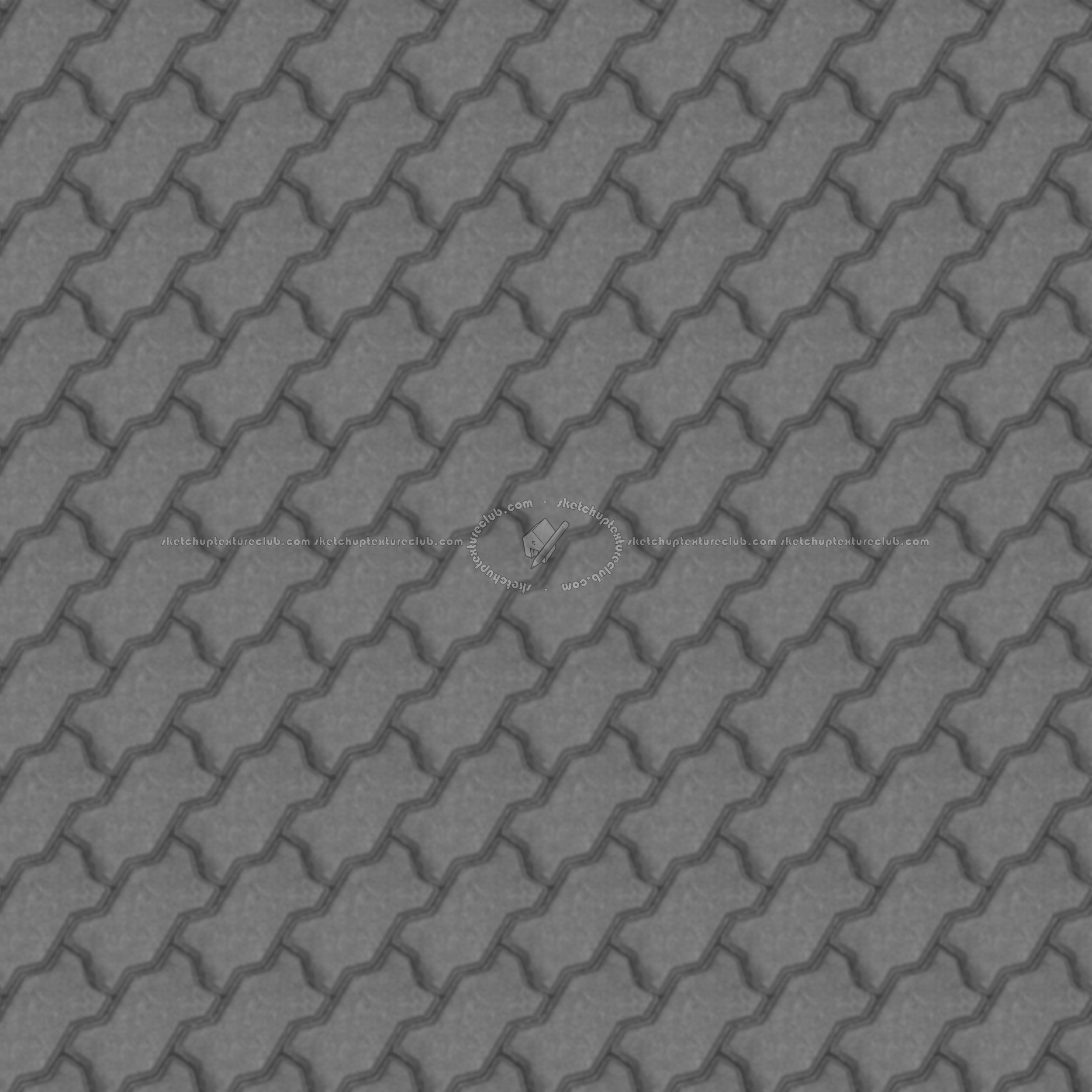 Textures   -   ARCHITECTURE   -   PAVING OUTDOOR   -   Concrete   -   Blocks regular  - Paving outdoor concrete regular block texture seamless 05745 - Displacement