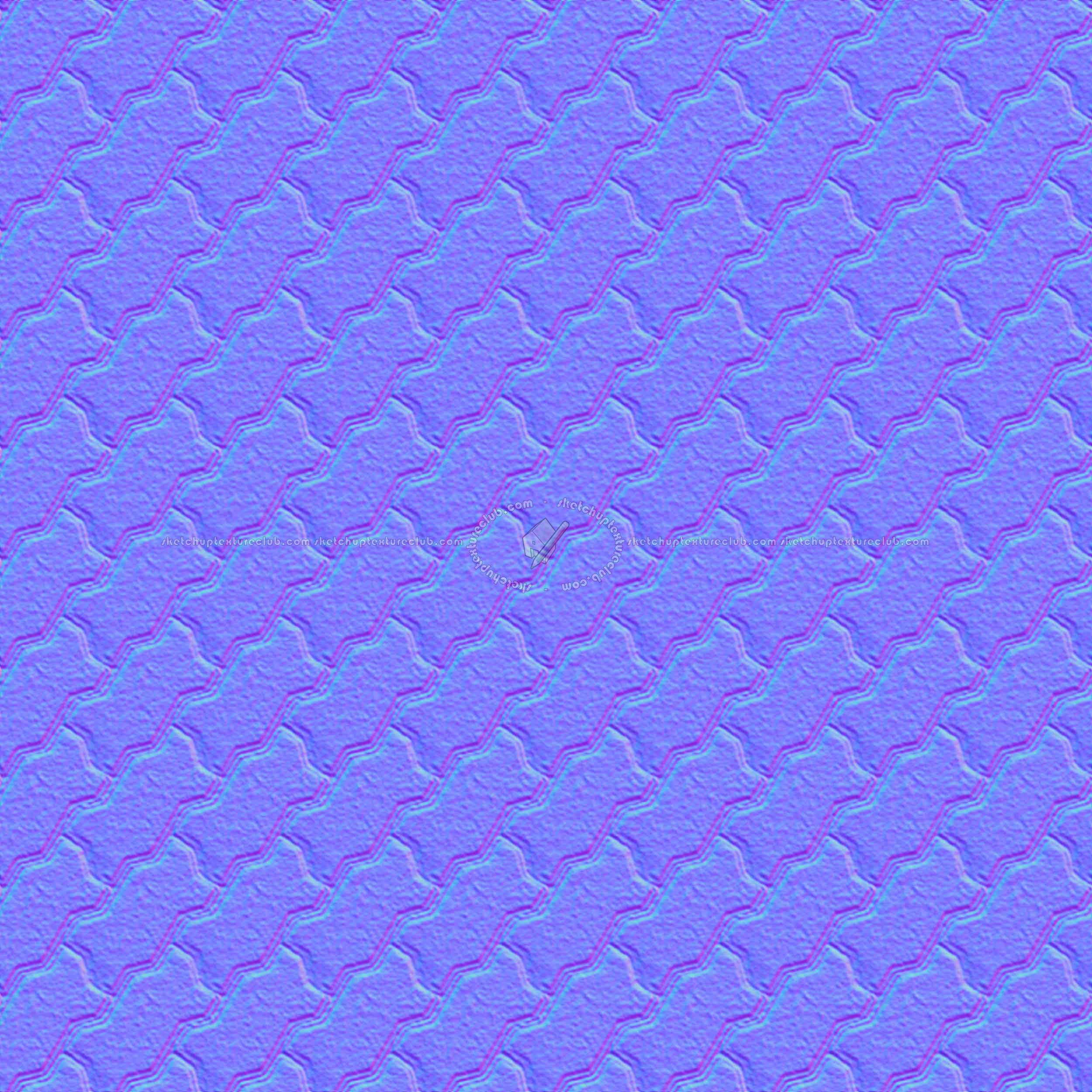 Textures   -   ARCHITECTURE   -   PAVING OUTDOOR   -   Concrete   -   Blocks regular  - Paving outdoor concrete regular block texture seamless 05745 - Normal