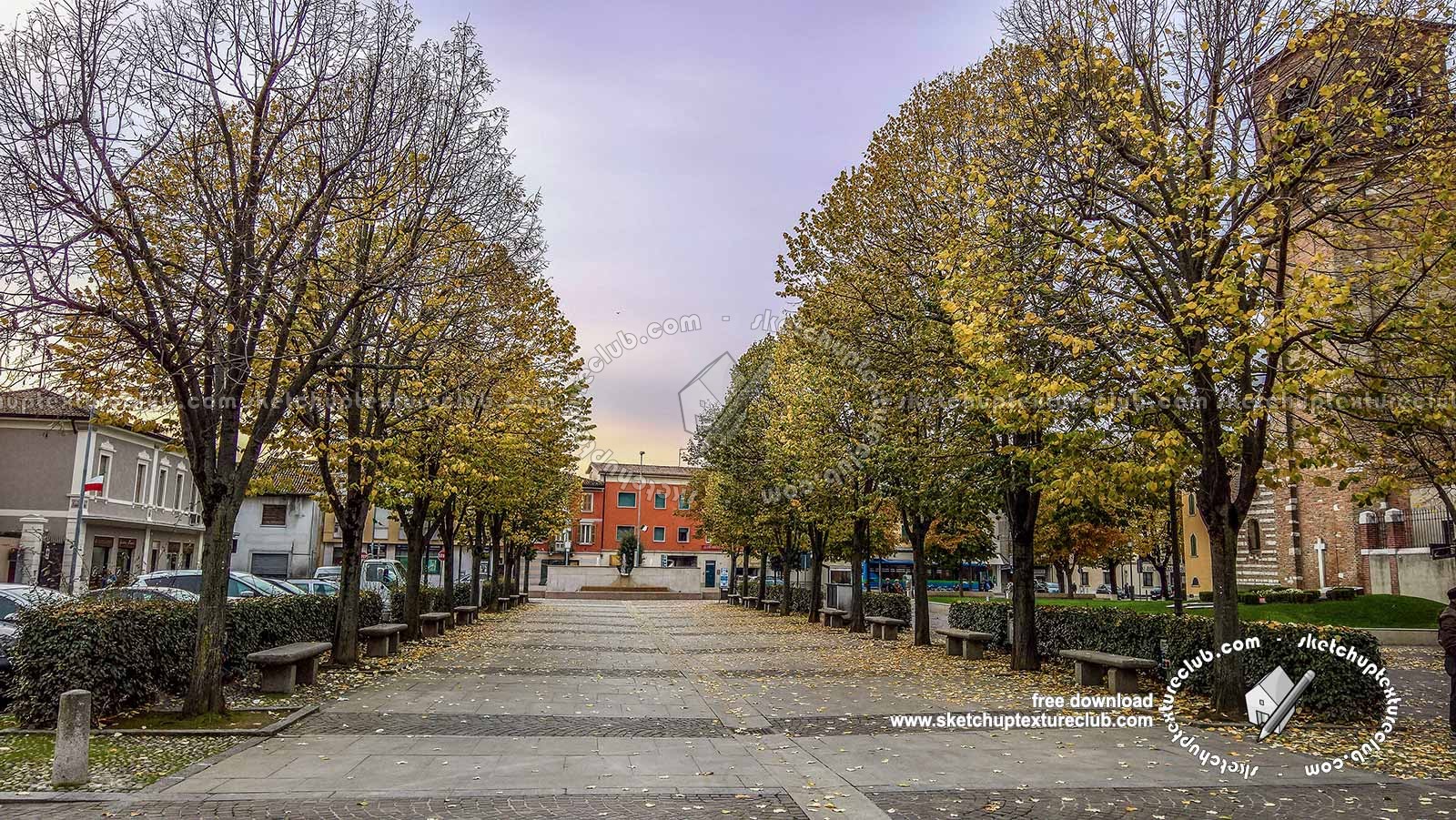 Textures   -   BACKGROUNDS &amp; LANDSCAPES   -   CITY &amp; TOWNS  - Landscape with tree lined avenue hdr 20992
