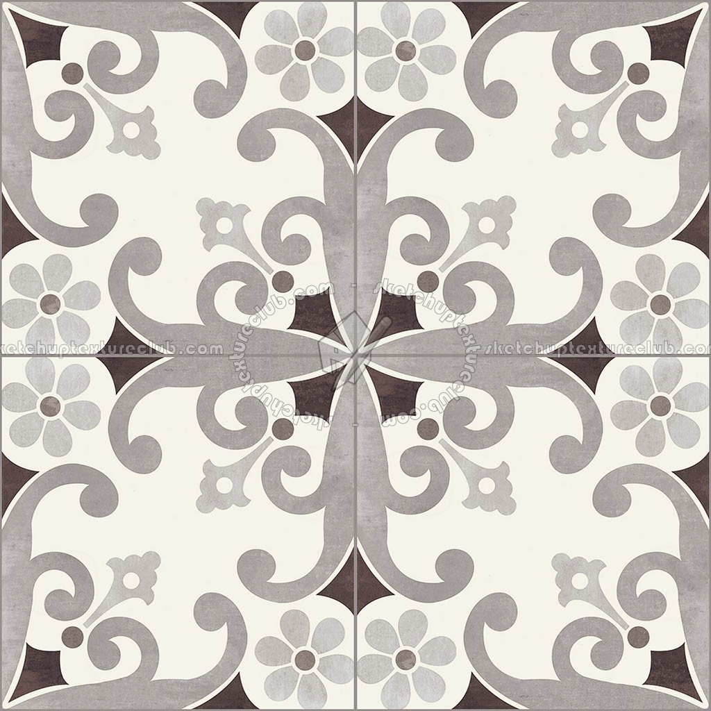 Textures   -   ARCHITECTURE   -   TILES INTERIOR   -   Cement - Encaustic   -   Cement  - cementine tiles Pbr texture seamless 22115 (seamless)