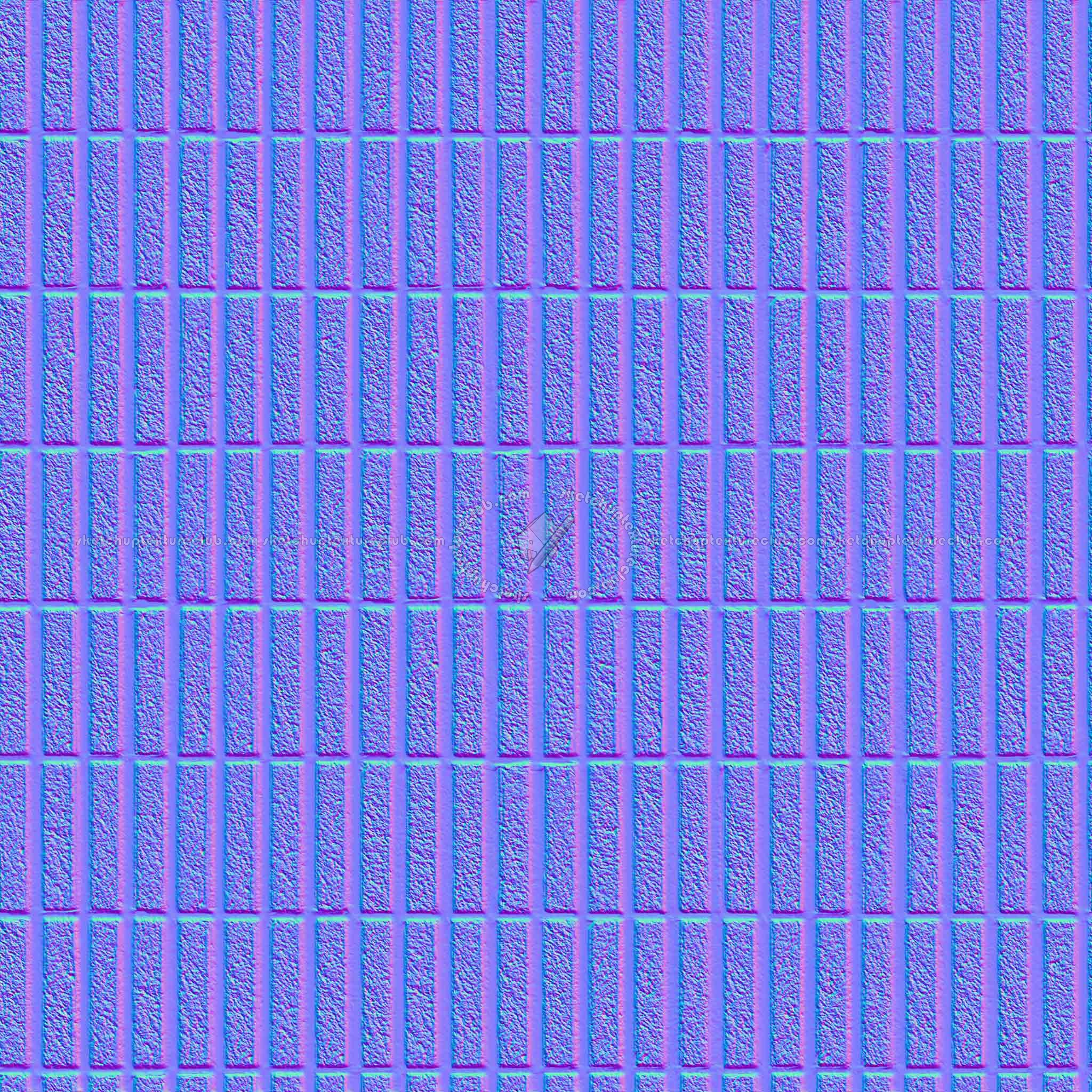 Textures   -   ARCHITECTURE   -   CONCRETE   -   Plates   -   Clean  - Cinder block cladding texture seamless 19739 - Normal