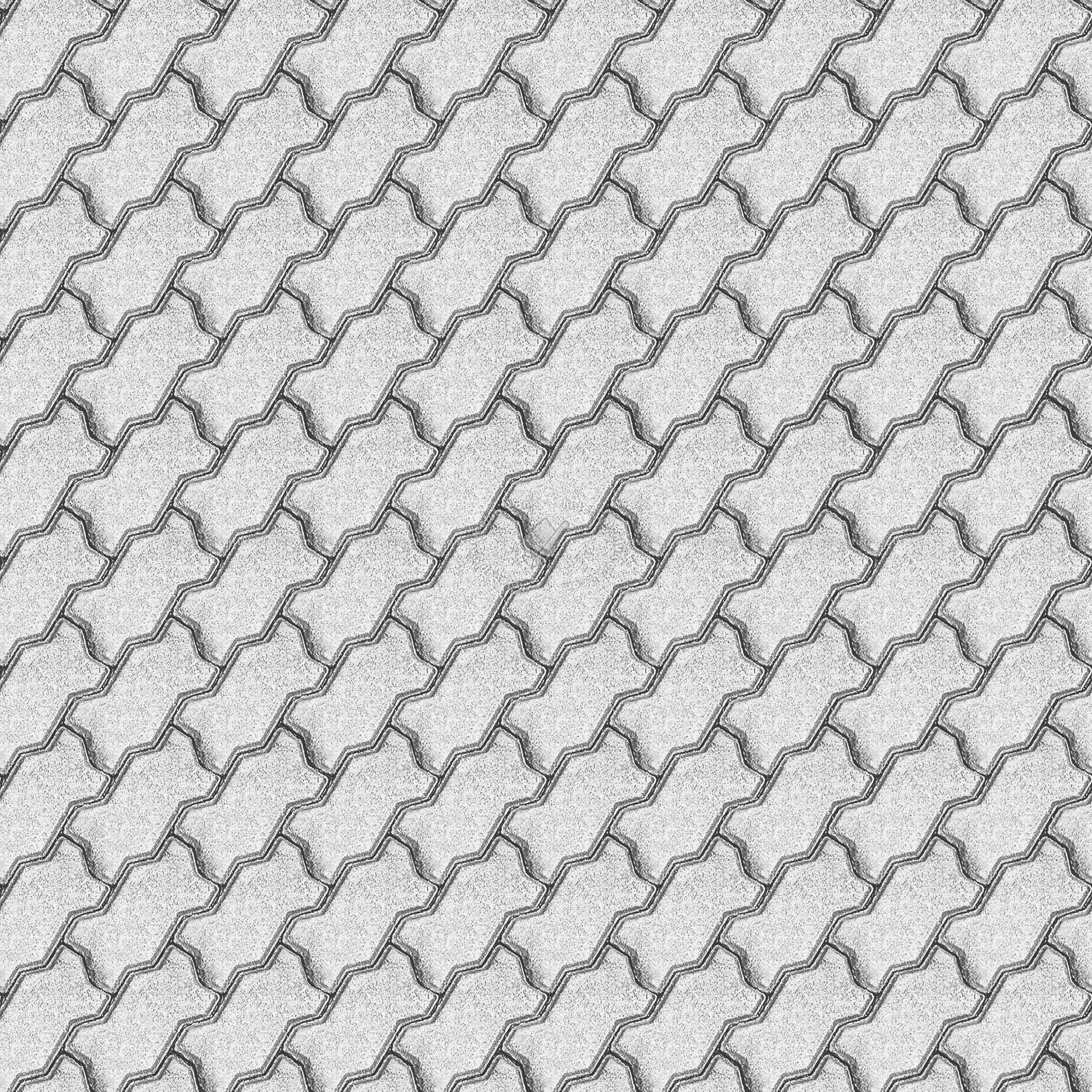 Textures   -   ARCHITECTURE   -   PAVING OUTDOOR   -   Concrete   -   Blocks regular  - Paving outdoor concrete regular block texture seamless 05747 - Bump