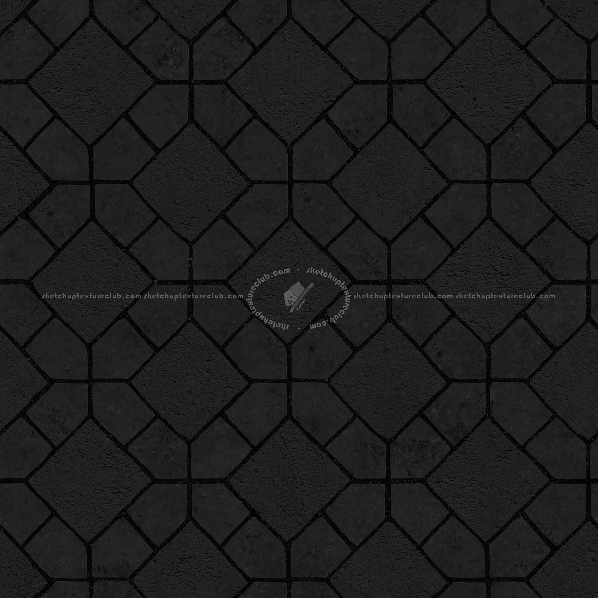 Textures   -   ARCHITECTURE   -   PAVING OUTDOOR   -   Pavers stone   -   Blocks mixed  - Pavers stone regular blocks texture seamless 06209 - Specular