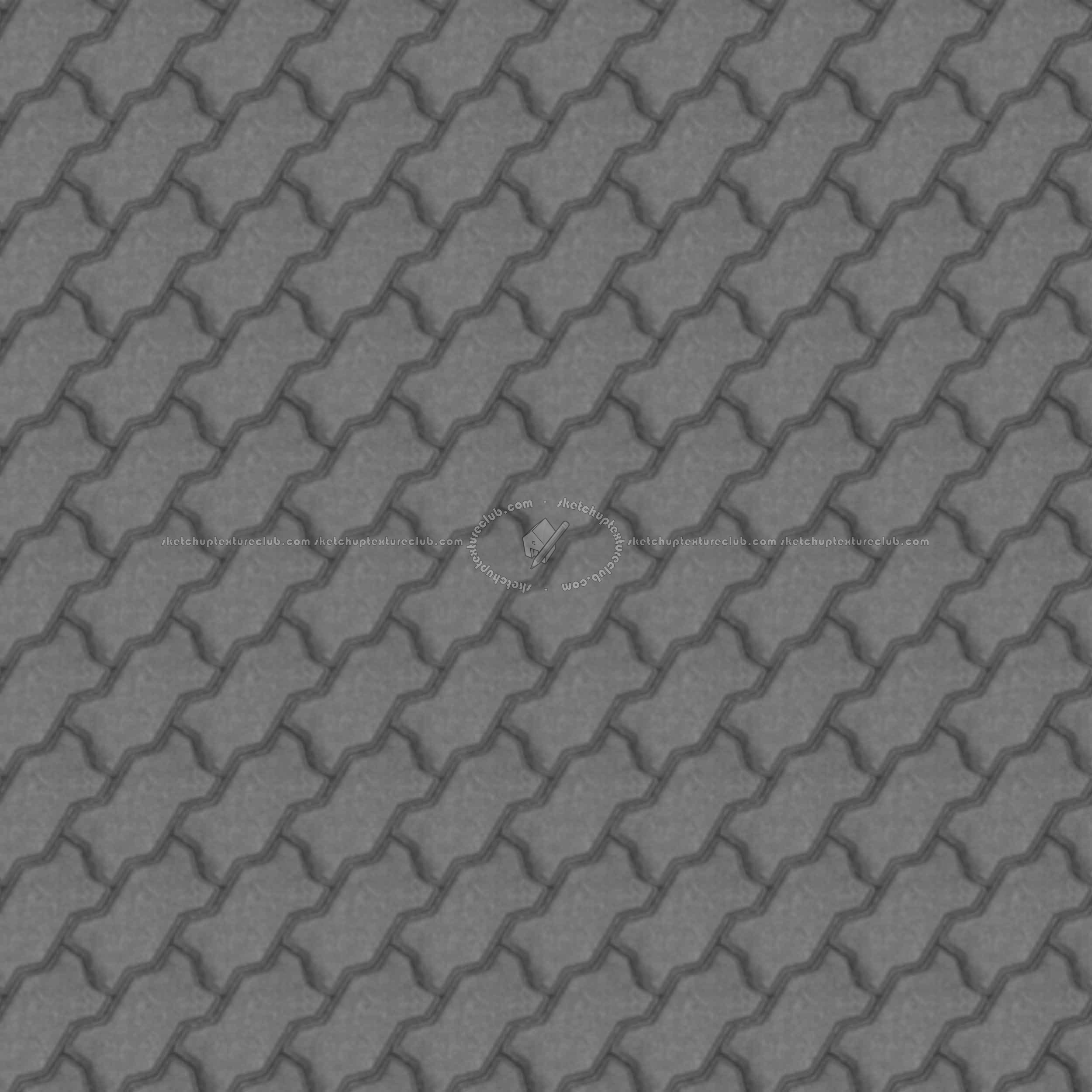 Textures   -   ARCHITECTURE   -   PAVING OUTDOOR   -   Concrete   -   Blocks regular  - Paving outdoor concrete regular block texture seamless 05748 - Displacement