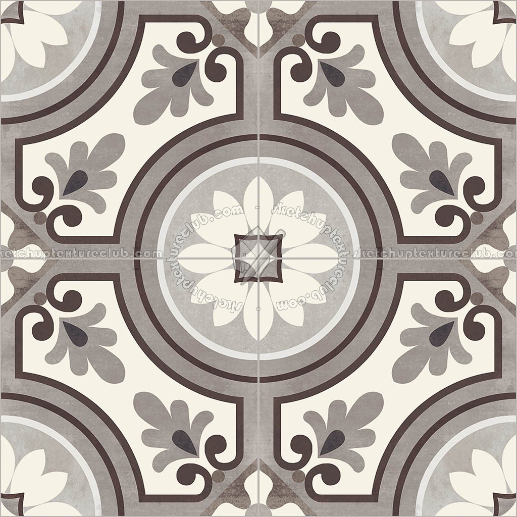 Textures   -   ARCHITECTURE   -   TILES INTERIOR   -   Cement - Encaustic   -   Cement  - cementine tiles Pbr texture seamless 22117 (seamless)