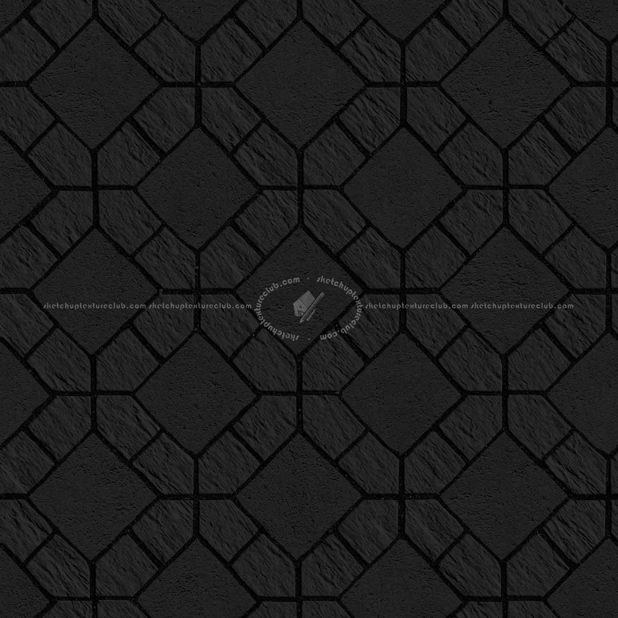 Textures   -   ARCHITECTURE   -   PAVING OUTDOOR   -   Pavers stone   -   Blocks mixed  - Pavers stone regular blocks texture seamless 06210 - Specular