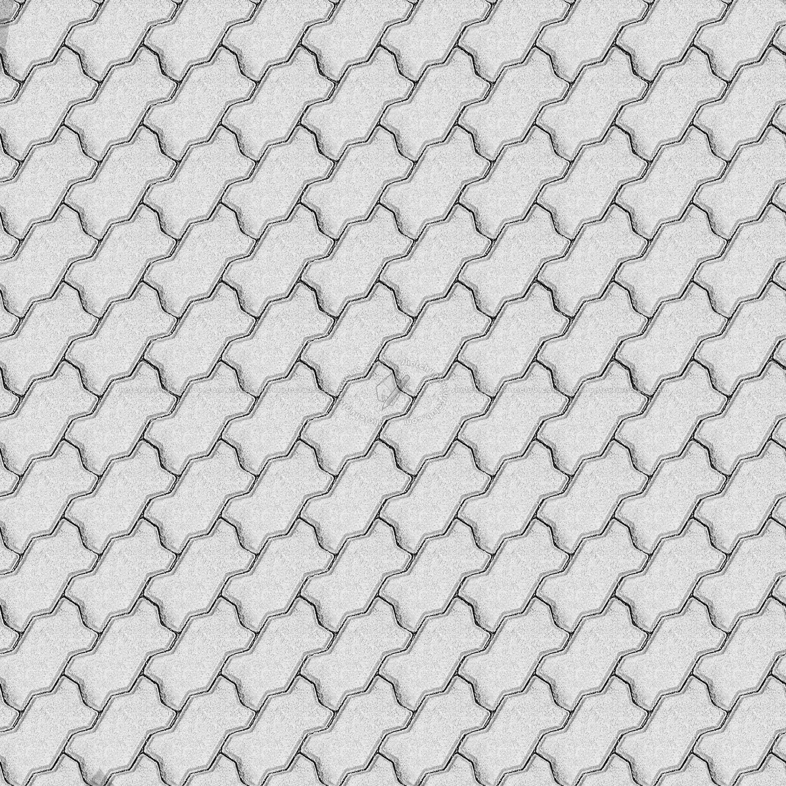 Textures   -   ARCHITECTURE   -   PAVING OUTDOOR   -   Concrete   -   Blocks regular  - Paving outdoor concrete regular block texture seamless 05749 - Bump