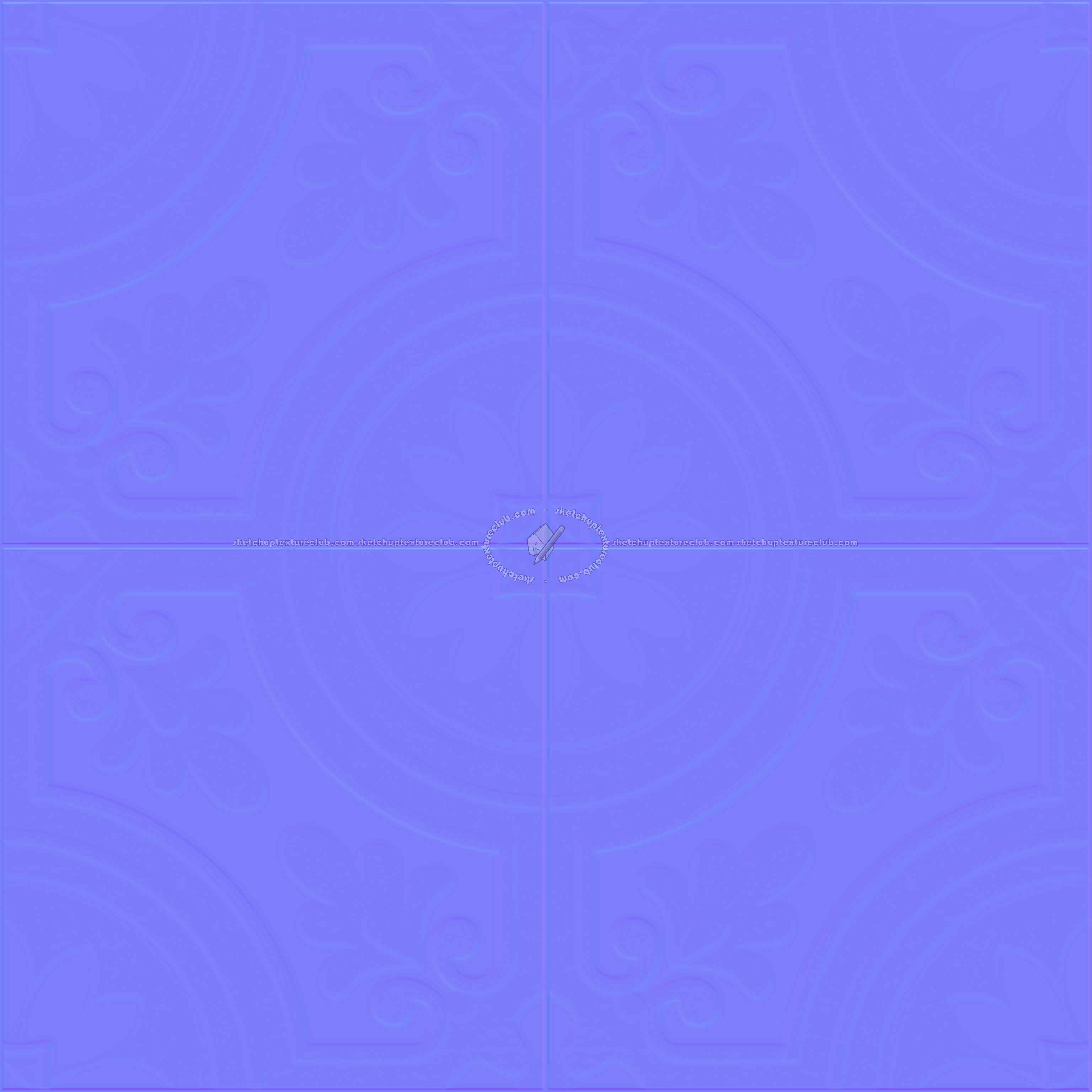 Textures   -   ARCHITECTURE   -   TILES INTERIOR   -   Cement - Encaustic   -   Cement  - cementine tiles Pbr texture seamless 22118 - Normal