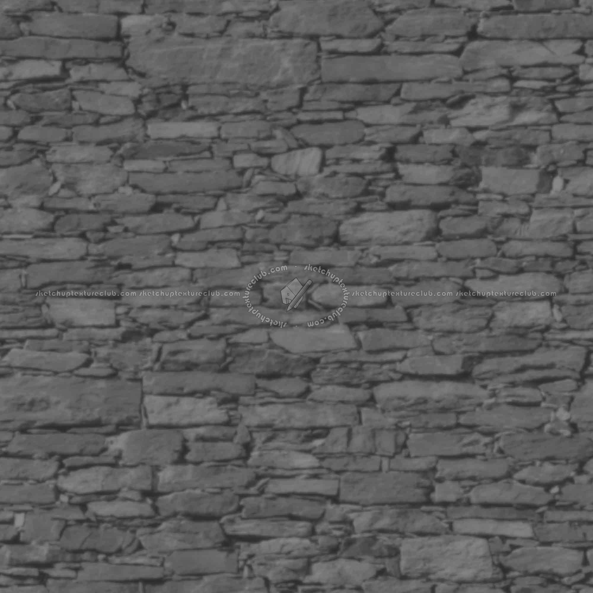 Textures   -   ARCHITECTURE   -   STONES WALLS   -   Stone walls  - Old wall stone texture seamless 08513 - Displacement