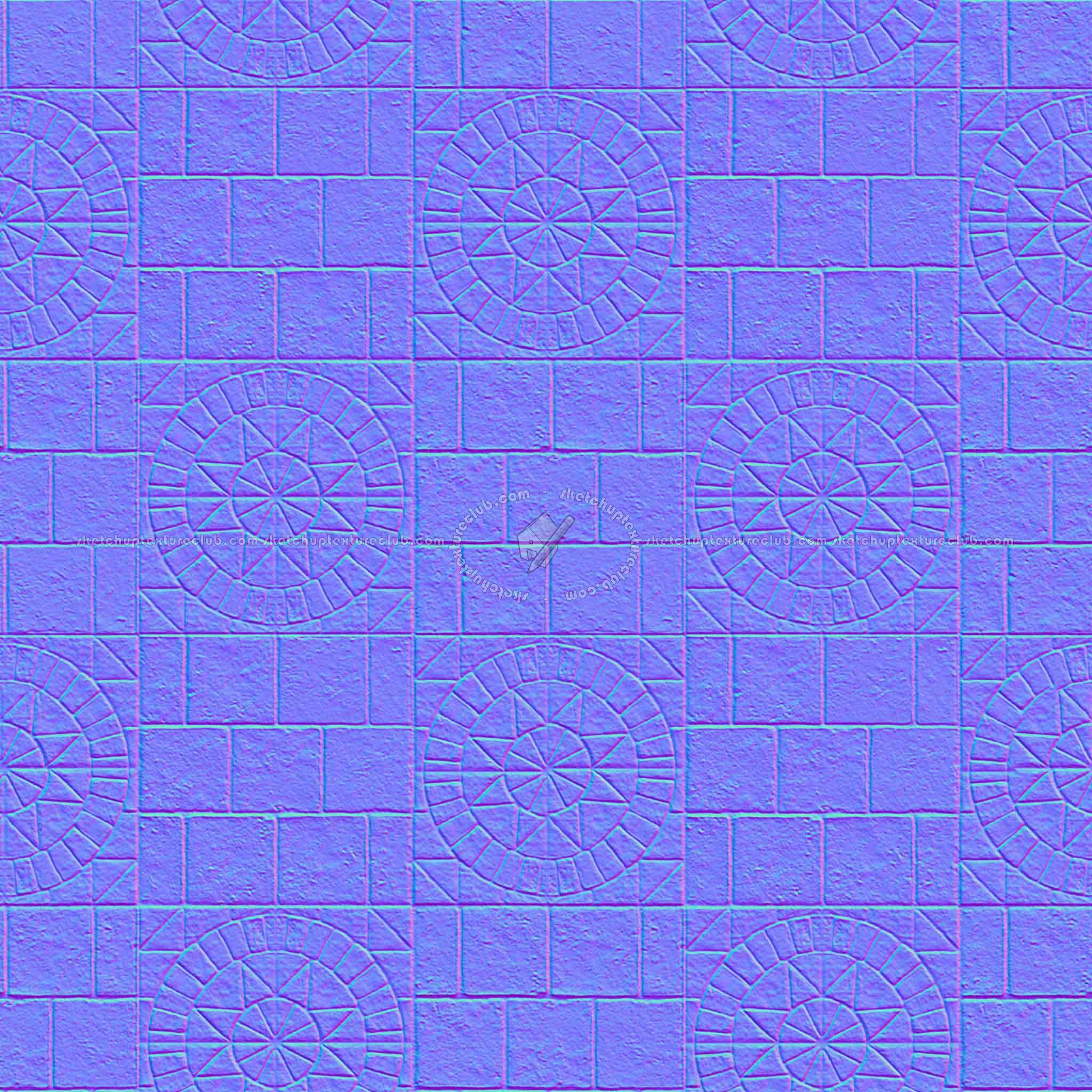 Textures   -   ARCHITECTURE   -   PAVING OUTDOOR   -   Pavers stone   -   Blocks mixed  - Slate paver stone mixed size texture seamless 18101 - Normal