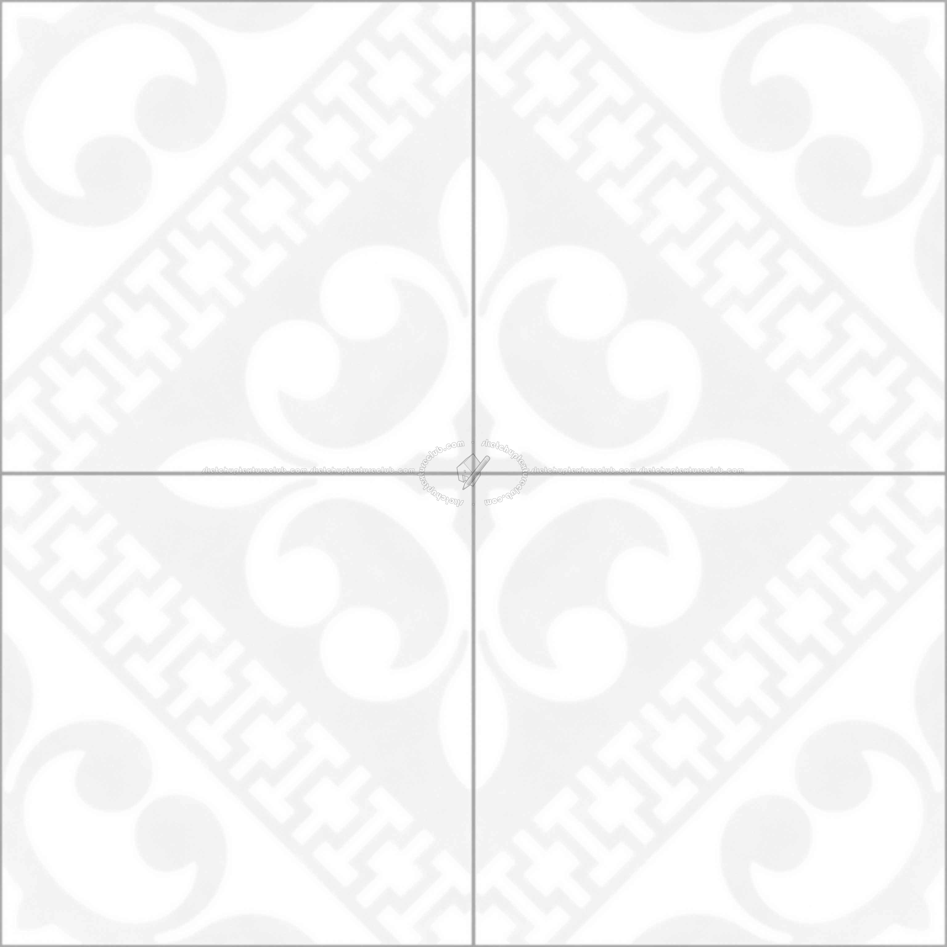 Textures   -   ARCHITECTURE   -   TILES INTERIOR   -   Cement - Encaustic   -   Cement  - cementine tiles Pbr texture seamless 22119 - Ambient occlusion