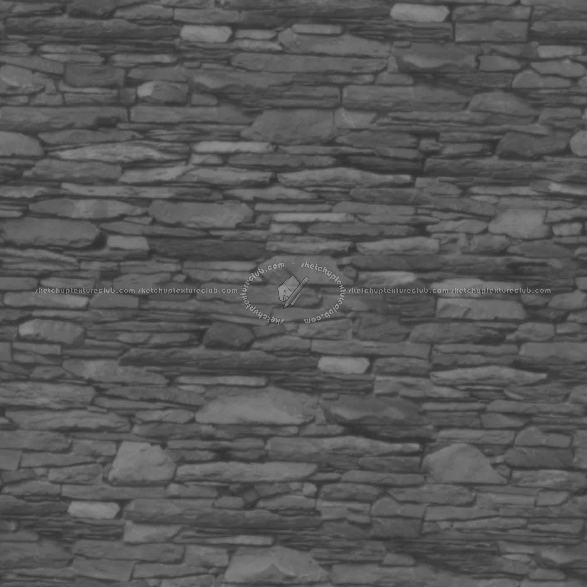 Textures   -   ARCHITECTURE   -   STONES WALLS   -   Stone walls  - Old wall stone texture seamless 08515 - Displacement