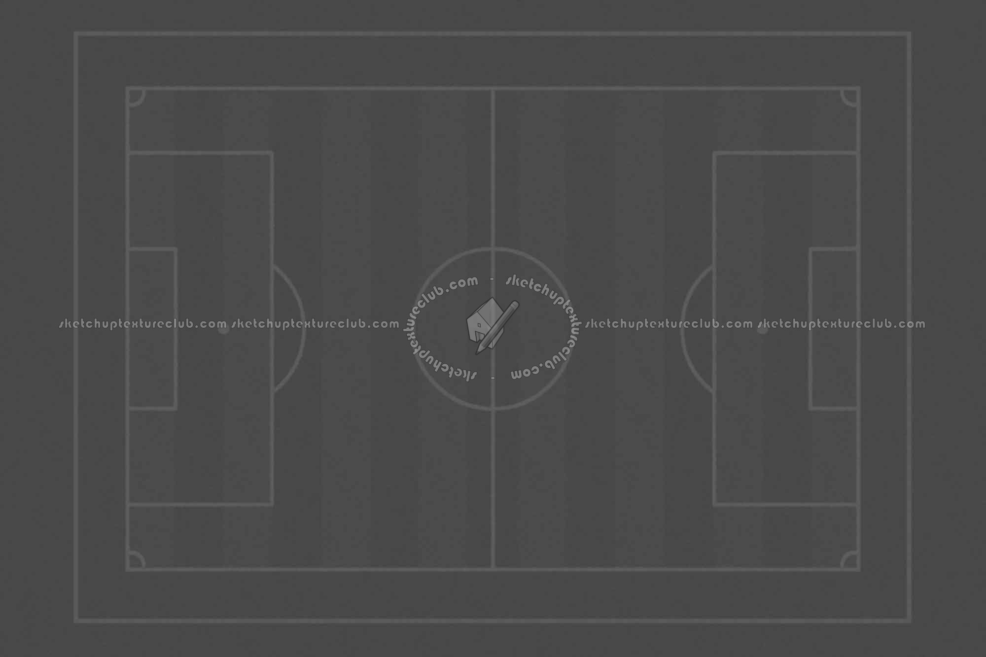 Textures   -   NATURE ELEMENTS   -   VEGETATION   -   Green grass  - Foot ball sports field texture 18717 - Displacement