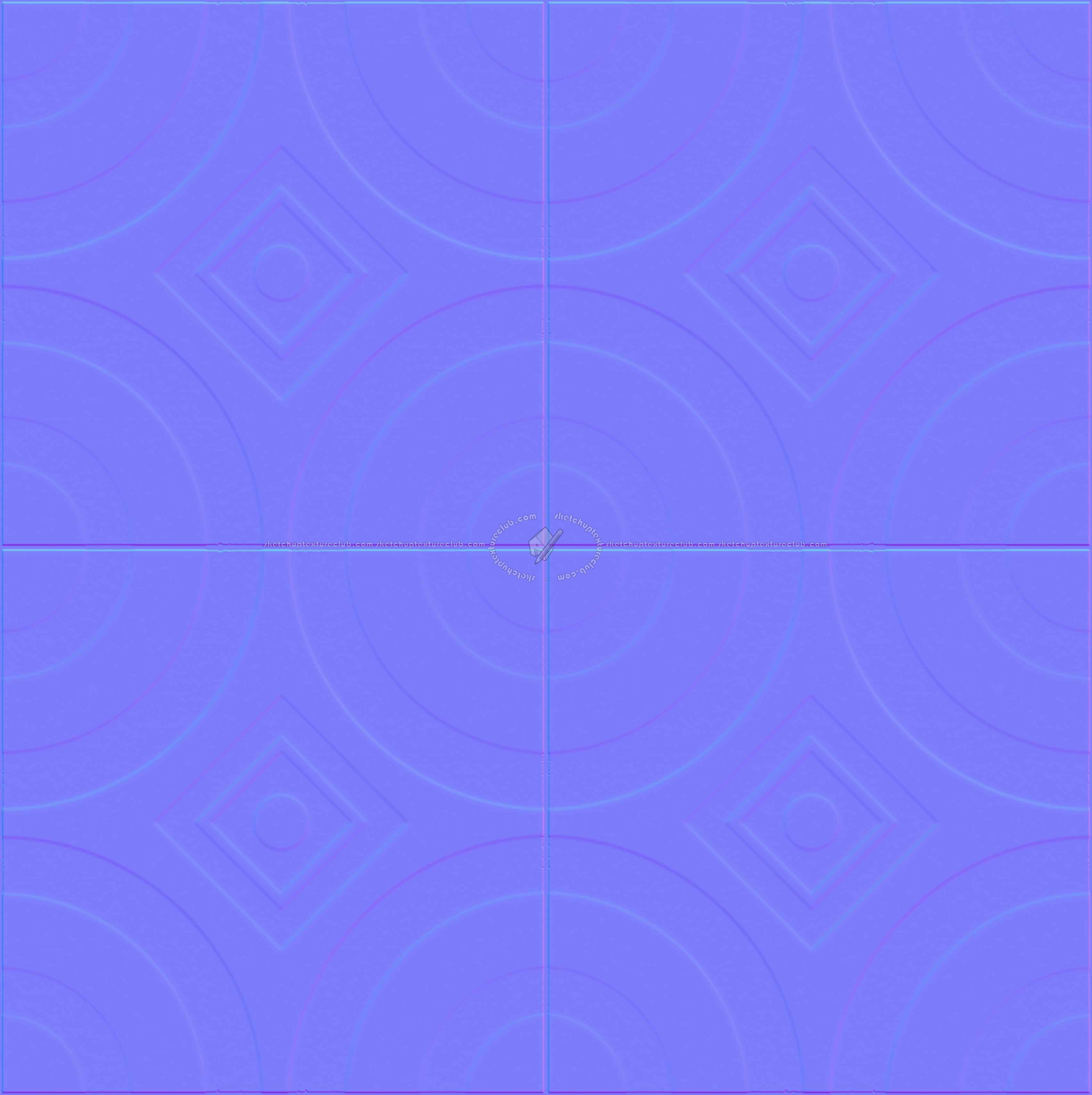 Textures   -   ARCHITECTURE   -   TILES INTERIOR   -   Cement - Encaustic   -   Cement  - cementine tiles Pbr texture seamless 22122 - Normal