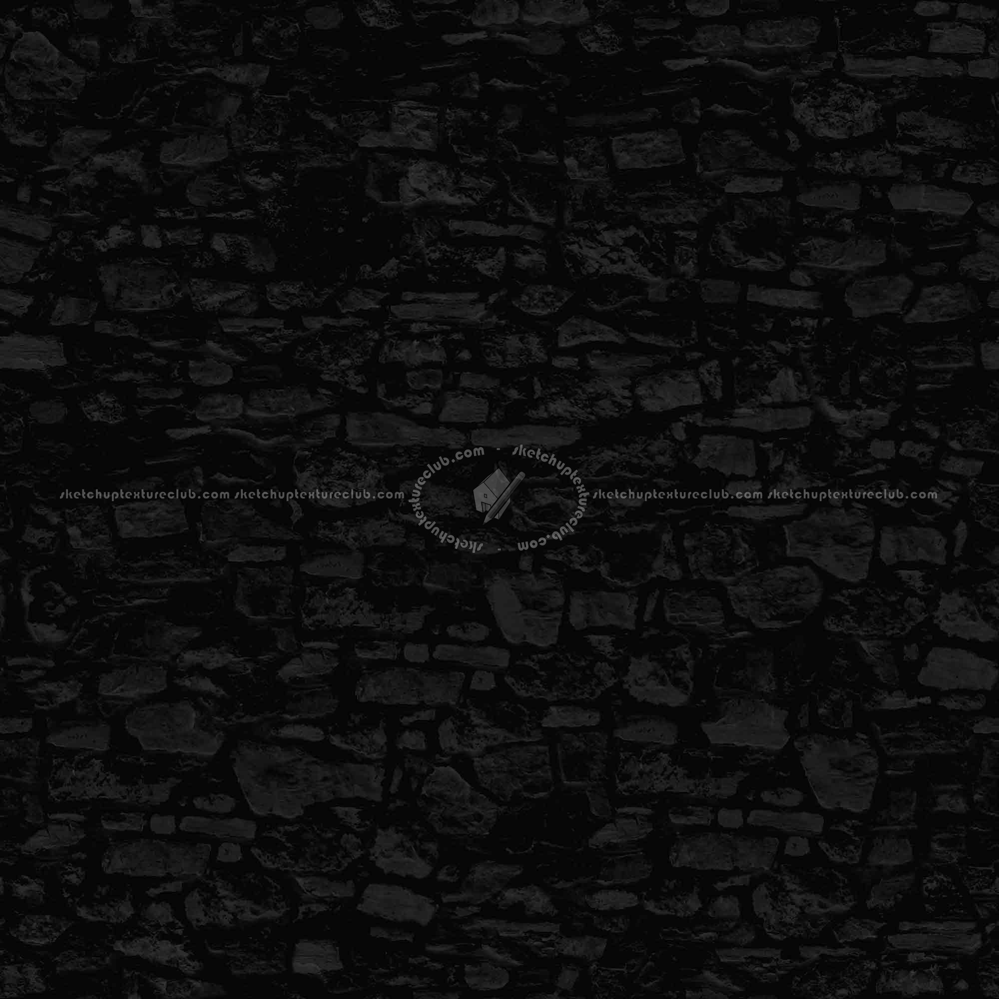 Textures   -   ARCHITECTURE   -   STONES WALLS   -   Stone walls  - Old wall stone texture seamless 08517 - Specular