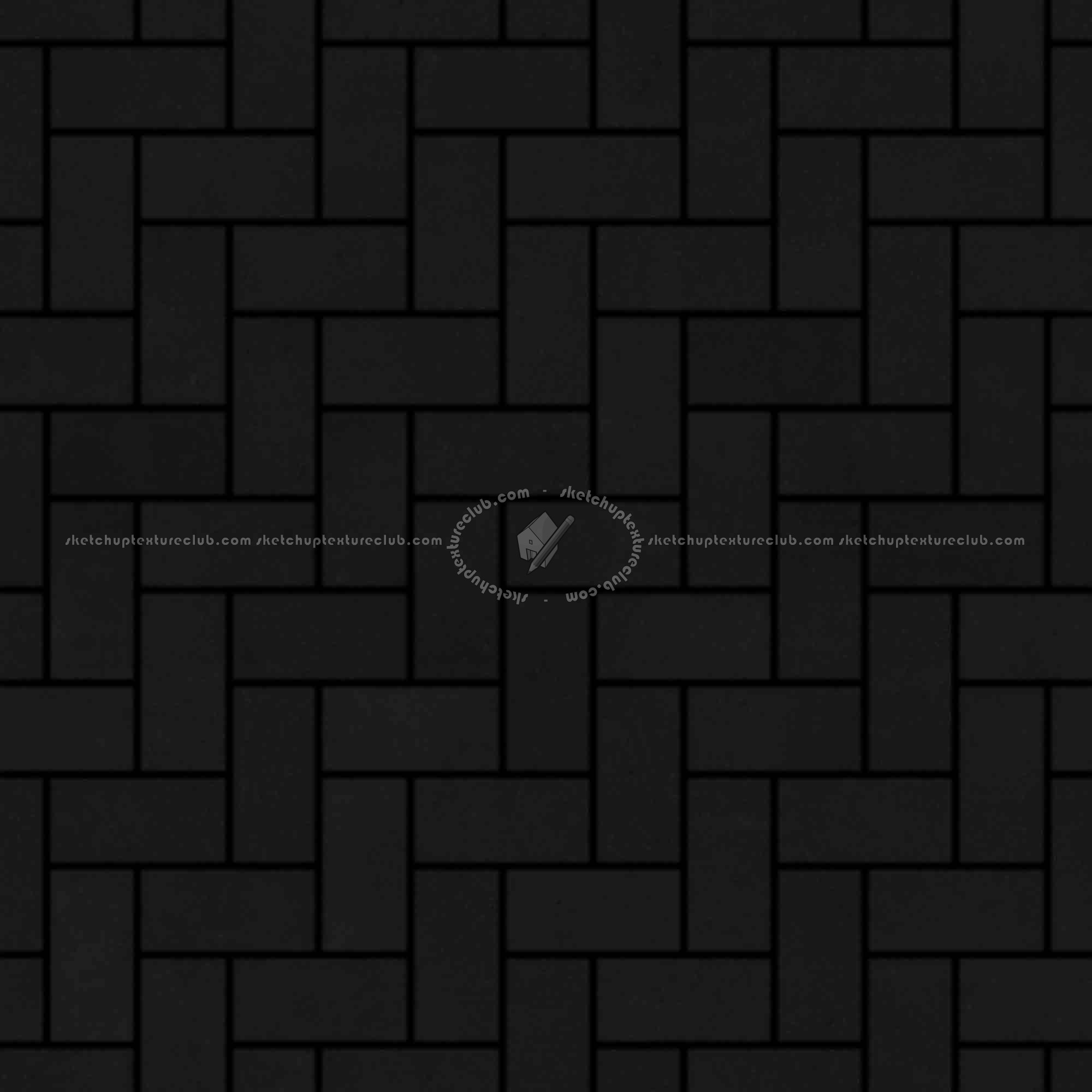 Textures   -   ARCHITECTURE   -   PAVING OUTDOOR   -   Concrete   -   Herringbone  - Concrete paving herringbone outdoor texture seamless 05803 - Specular