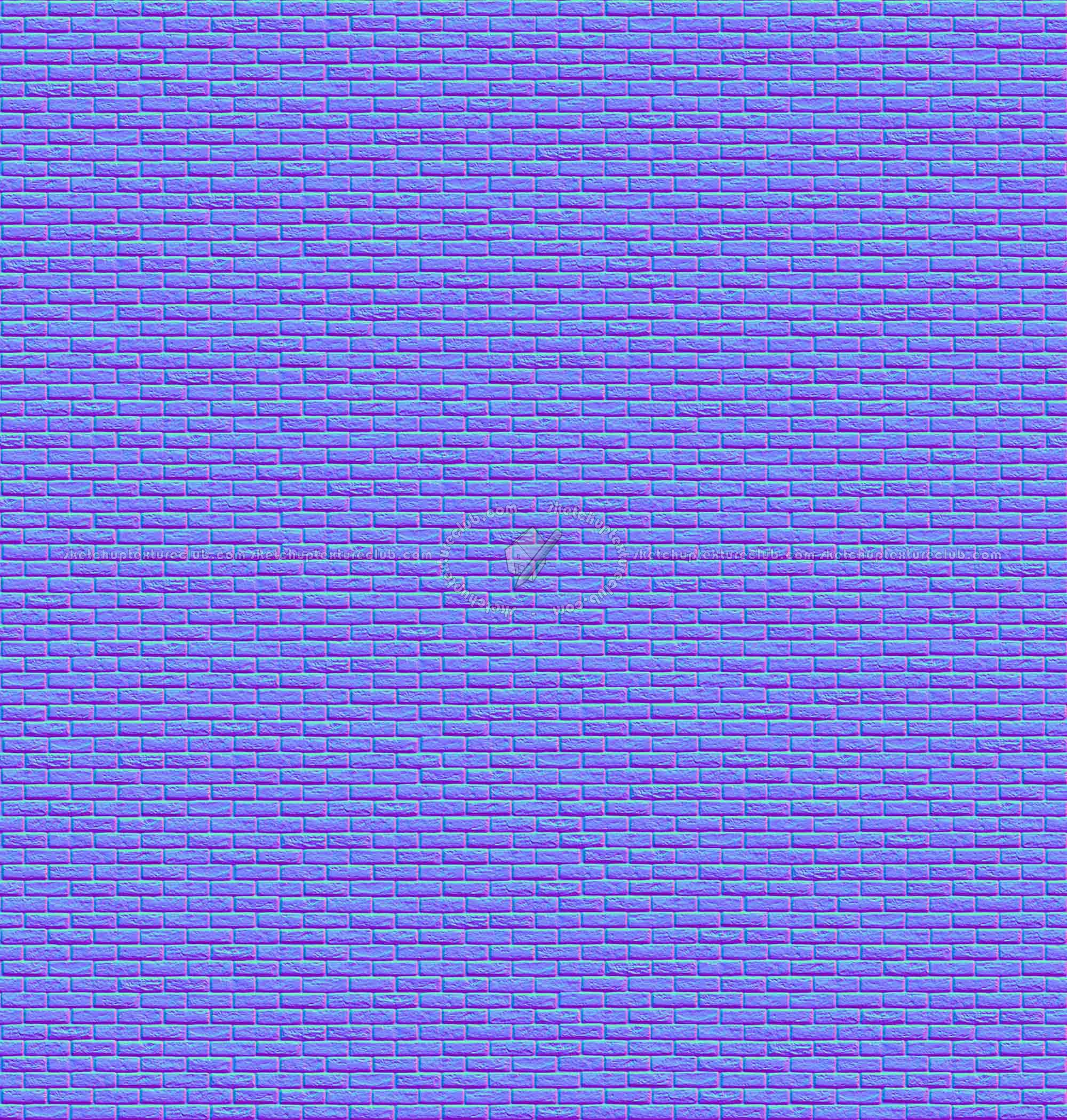 Textures   -   ARCHITECTURE   -   BRICKS   -   Facing Bricks   -   Rustic  - Rustic brick texture seamless 00186 - Normal