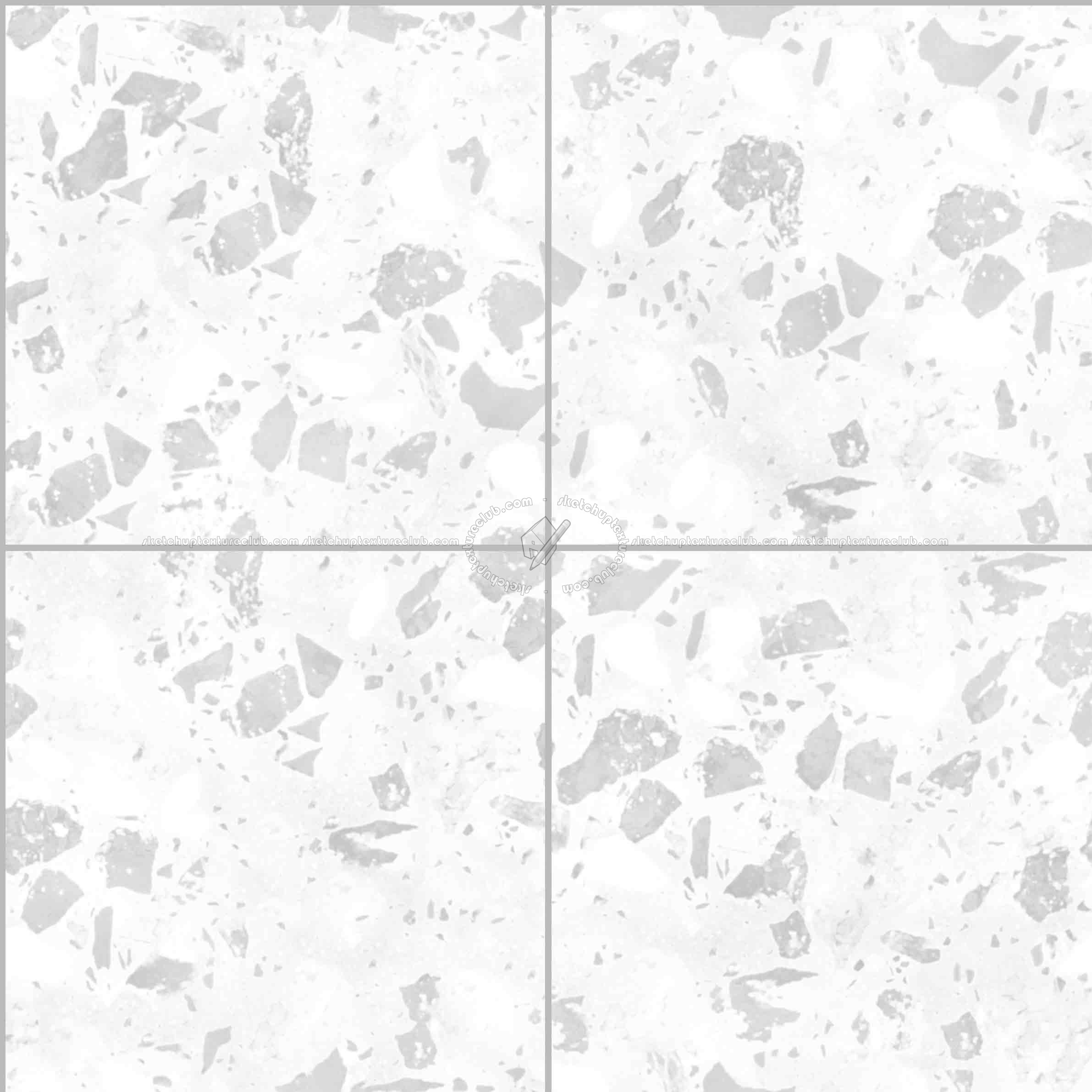 Textures   -   ARCHITECTURE   -   TILES INTERIOR   -   Terrazzo  - terrazzo floor tile PBR texture seamless 21496 - Ambient occlusion