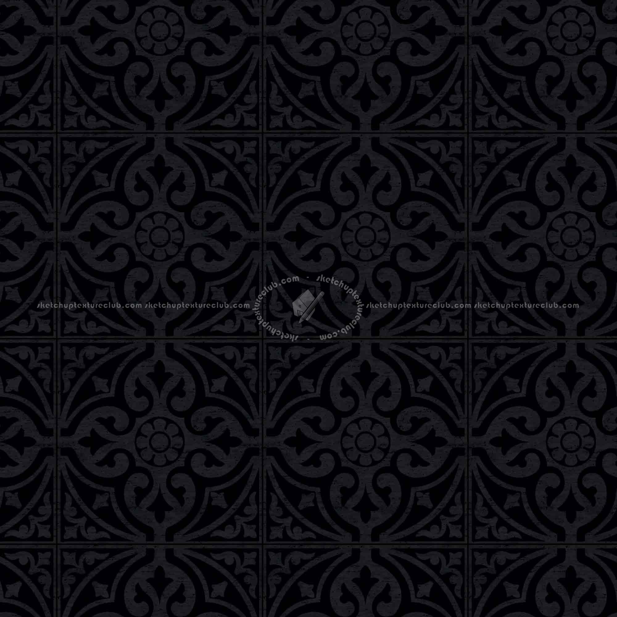 Textures   -   ARCHITECTURE   -   TILES INTERIOR   -   Marble tiles   -   Travertine  - Travertine floor tile texture seamless 14672 - Specular