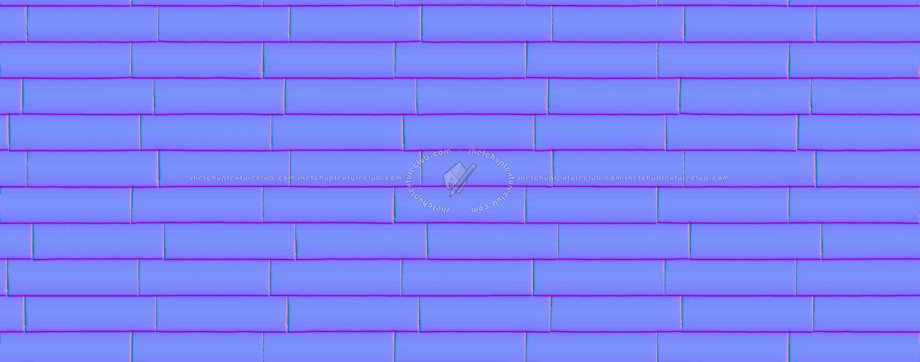 Textures   -   ARCHITECTURE   -   WALLS TILE OUTSIDE  - Wall cladding bricks PBR texture seamless 21540 - Normal
