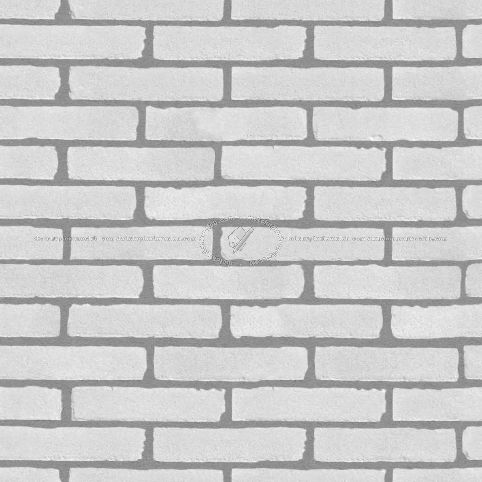 Textures   -   ARCHITECTURE   -   BRICKS   -   White Bricks  - White bricks texture seamles 00502 - Bump