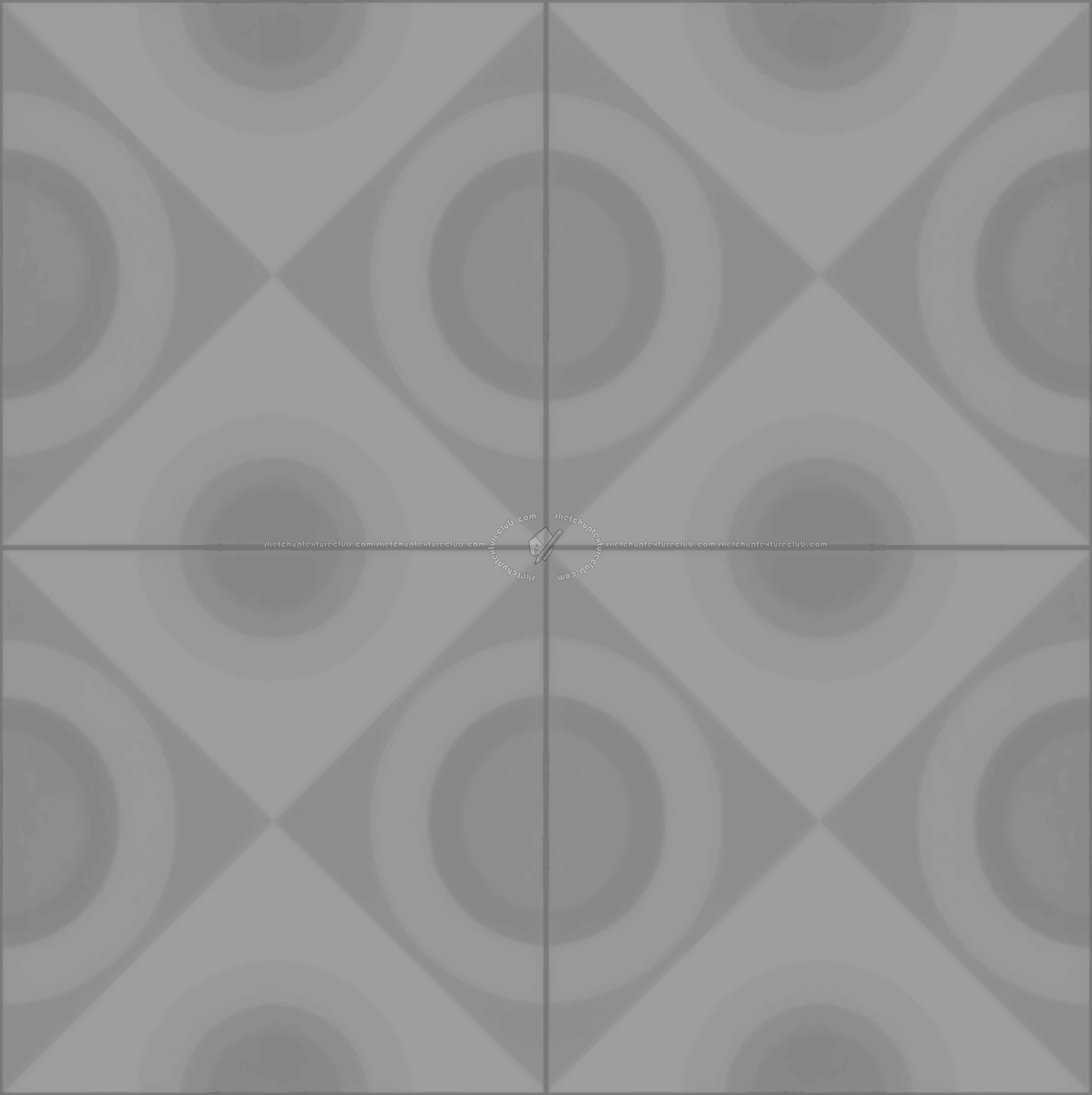 Textures   -   ARCHITECTURE   -   TILES INTERIOR   -   Cement - Encaustic   -   Cement  - cementine tiles Pbr texture seamless 22123 - Displacement