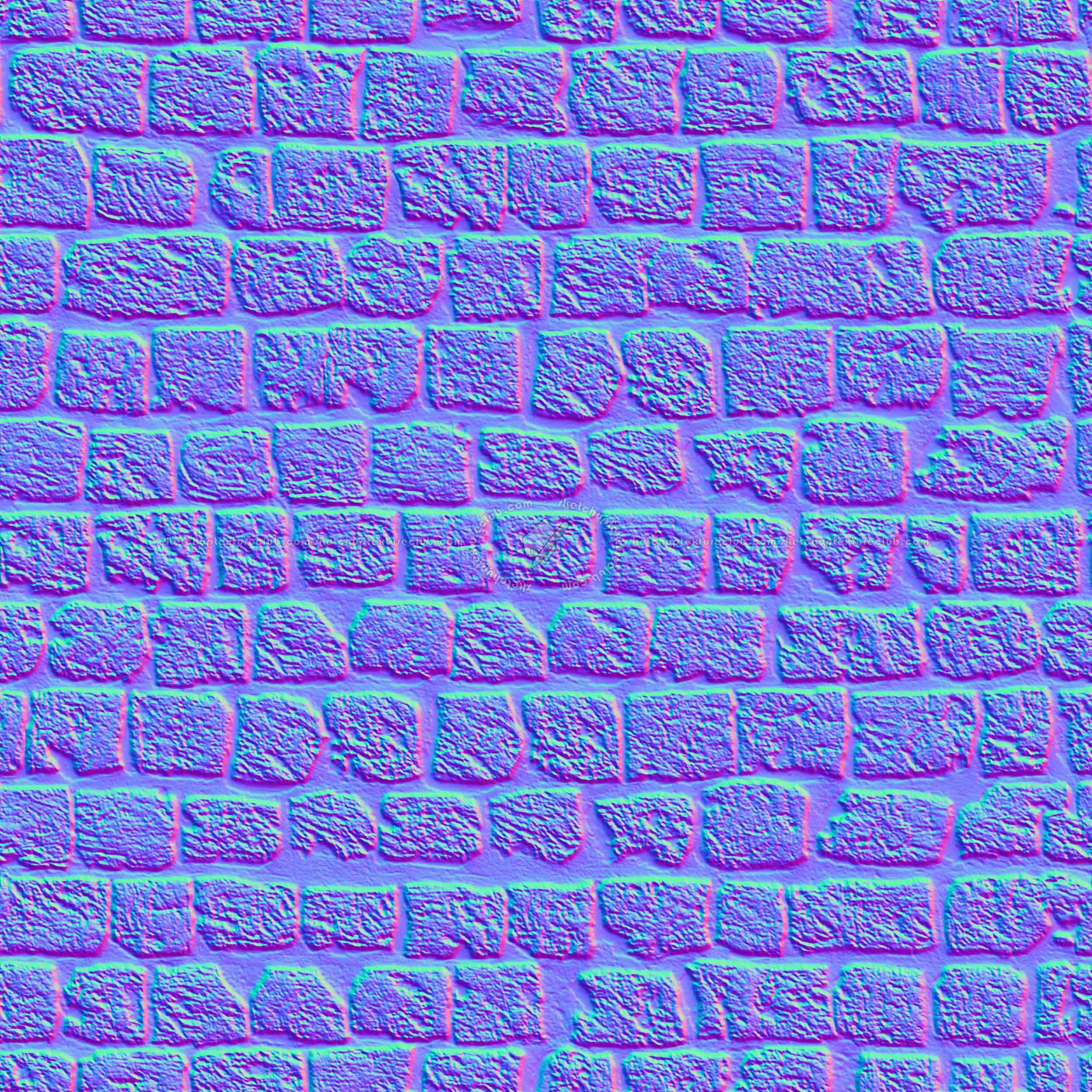Textures   -   ARCHITECTURE   -   STONES WALLS   -   Stone blocks  - Ancient stone wall of Turkey texture seamless 21402 - Normal