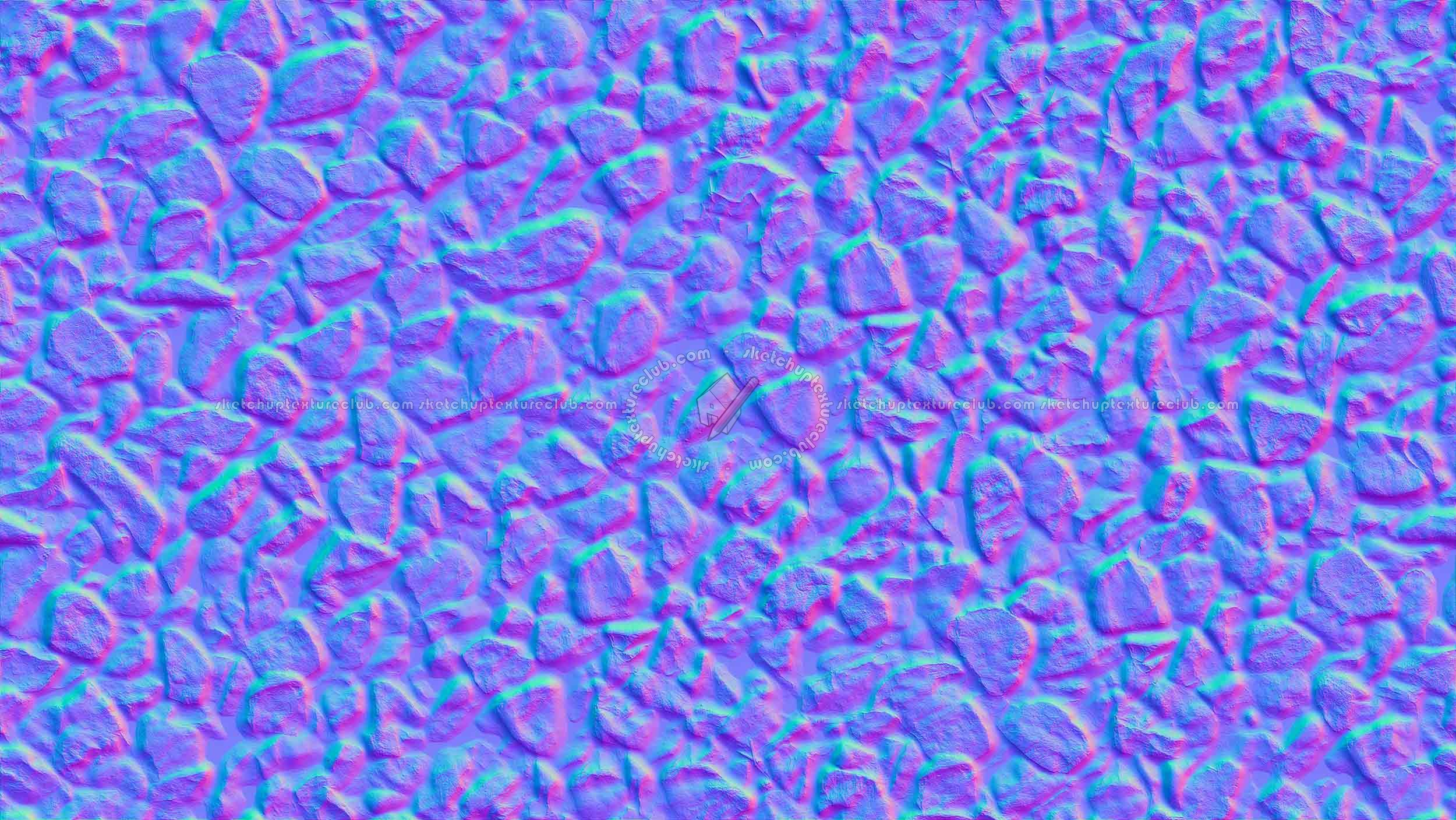 Textures   -   NATURE ELEMENTS   -   GRAVEL &amp; PEBBLES  - Frozen pebbles texture seamless 20191 - Normal