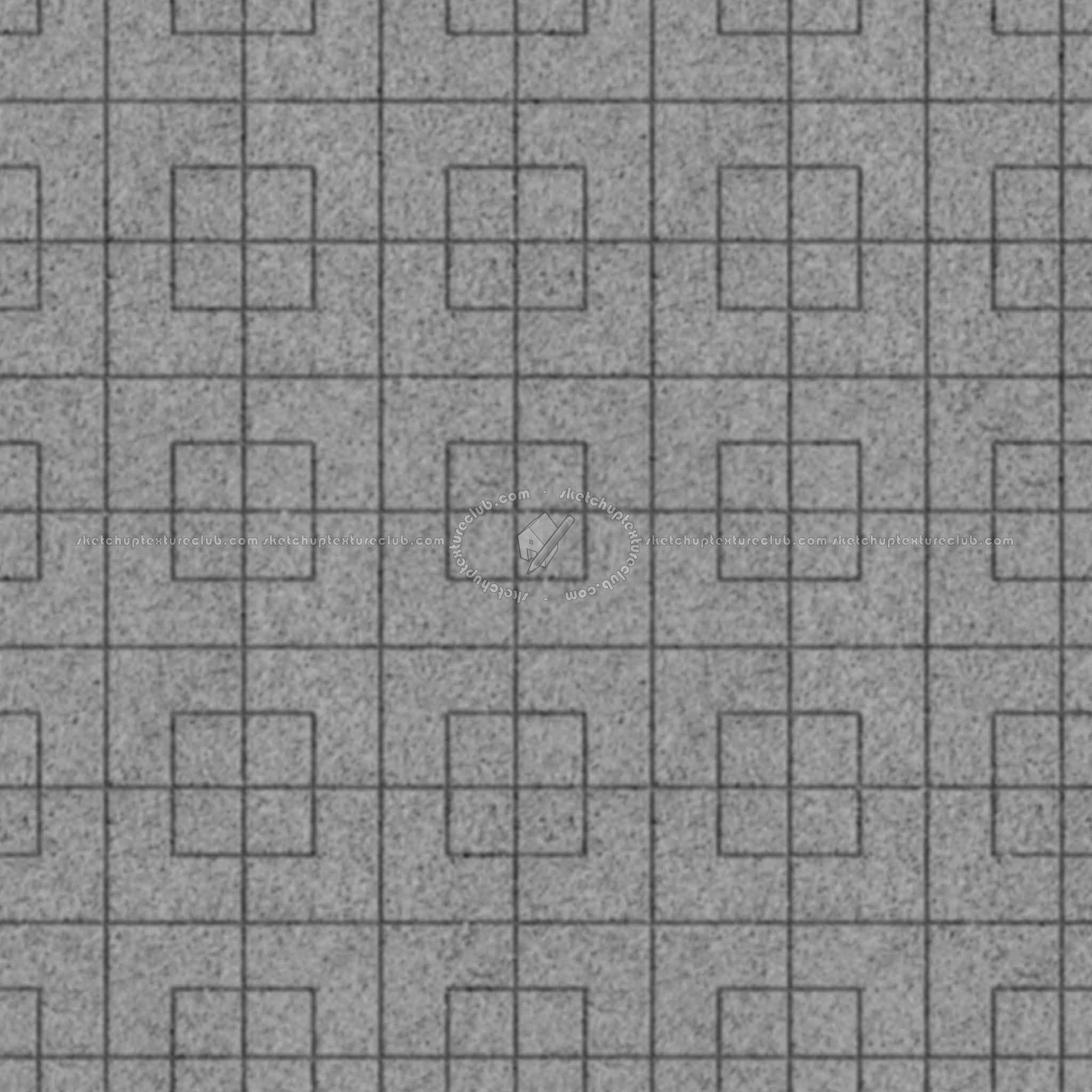 Textures   -   ARCHITECTURE   -   PAVING OUTDOOR   -   Concrete   -   Blocks regular  - Paving outdoor concrete regular block texture seamless 05756 - Displacement