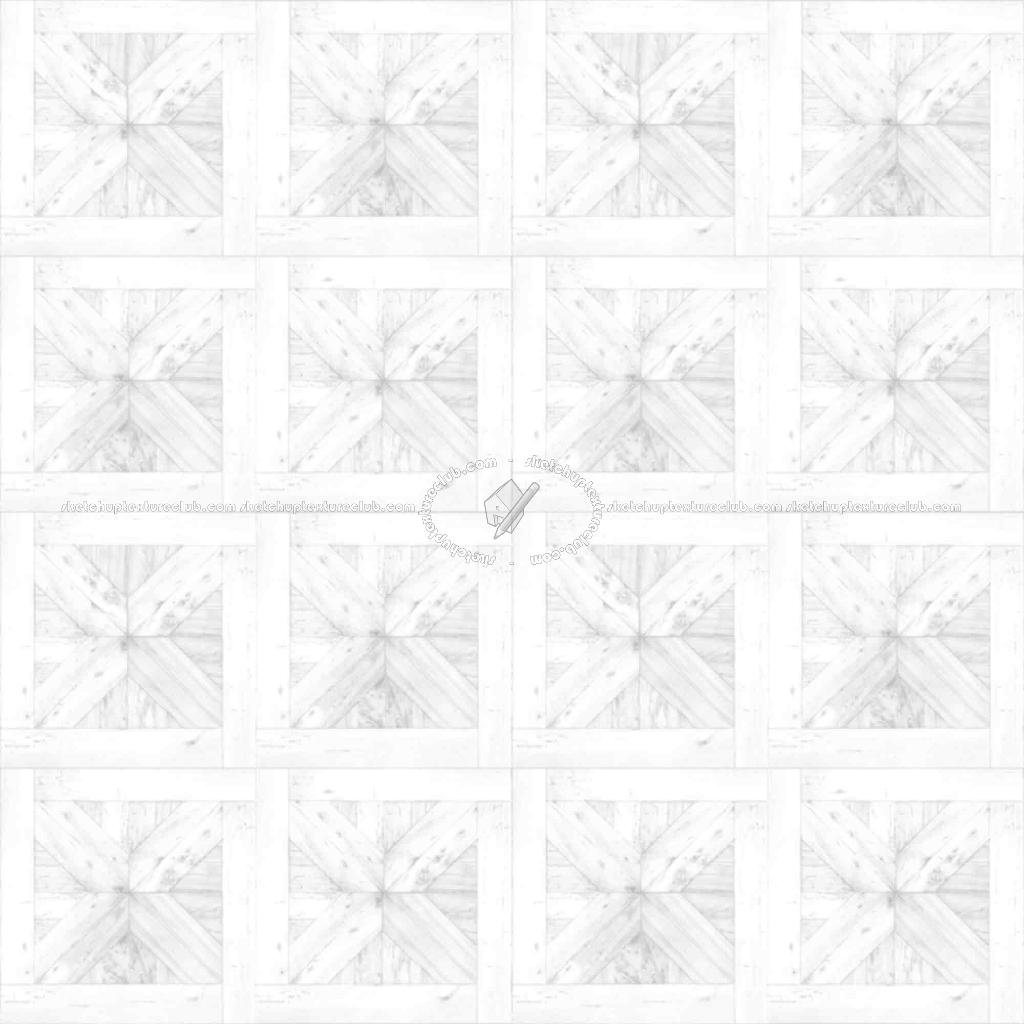 Textures   -   ARCHITECTURE   -   WOOD FLOORS   -   Geometric pattern  - Parquet geometric pattern texture seamless 04853 - Ambient occlusion