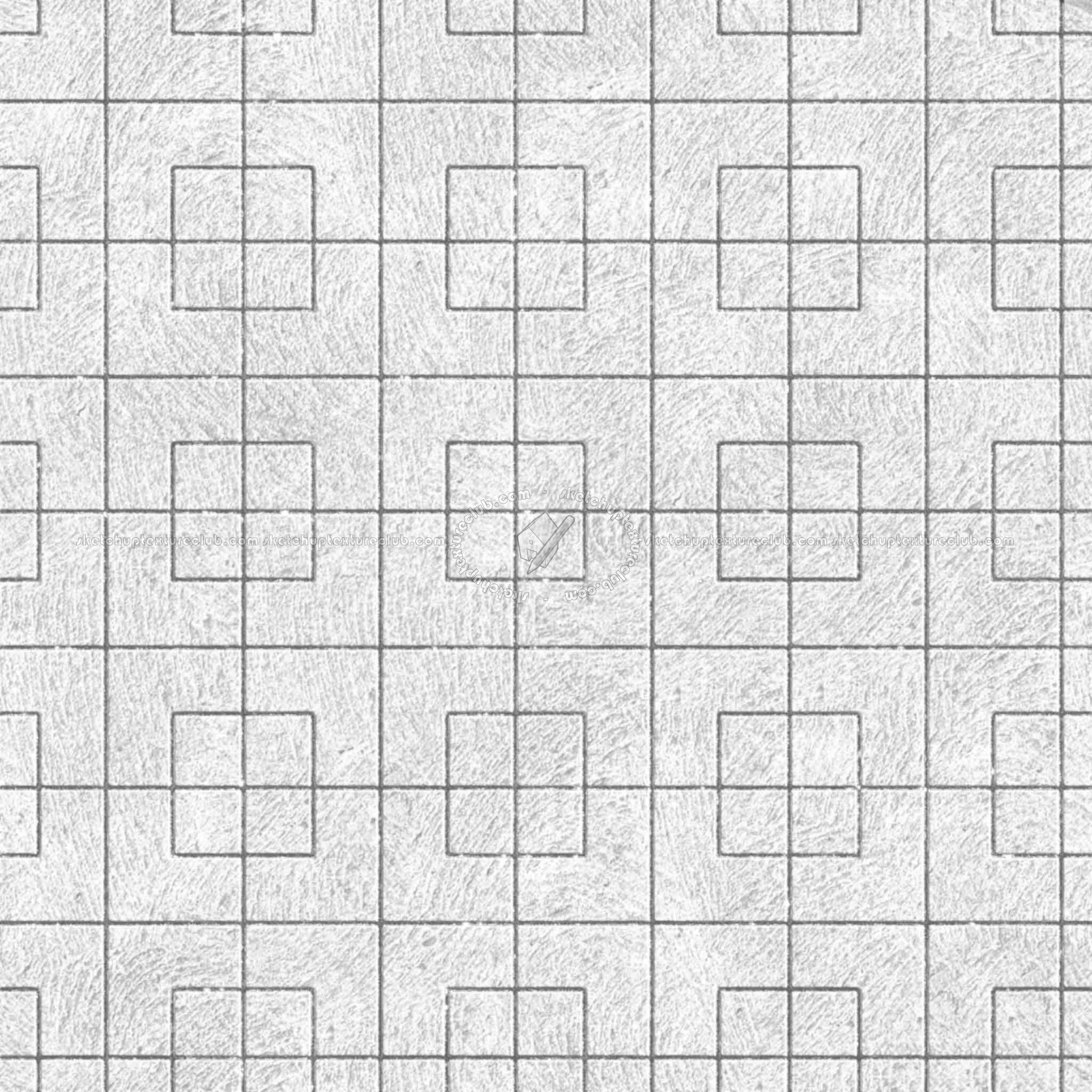 Textures   -   ARCHITECTURE   -   PAVING OUTDOOR   -   Concrete   -   Blocks regular  - Paving outdoor concrete regular block texture seamless 05757 - Bump