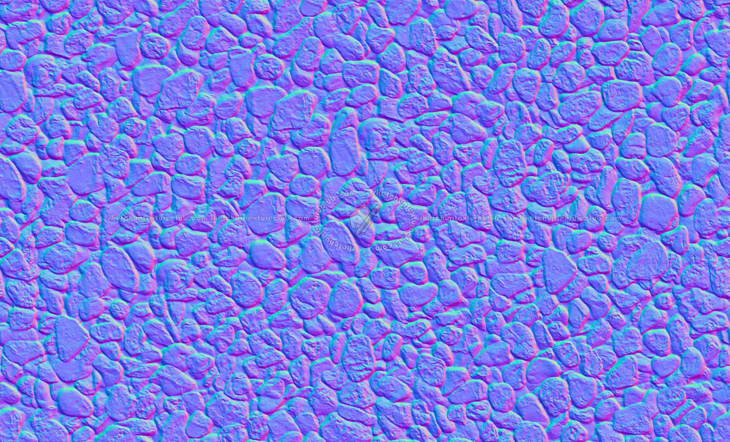 Textures   -   NATURE ELEMENTS   -   GRAVEL &amp; PEBBLES  - Pink pebbles texture seamless 20203 - Normal