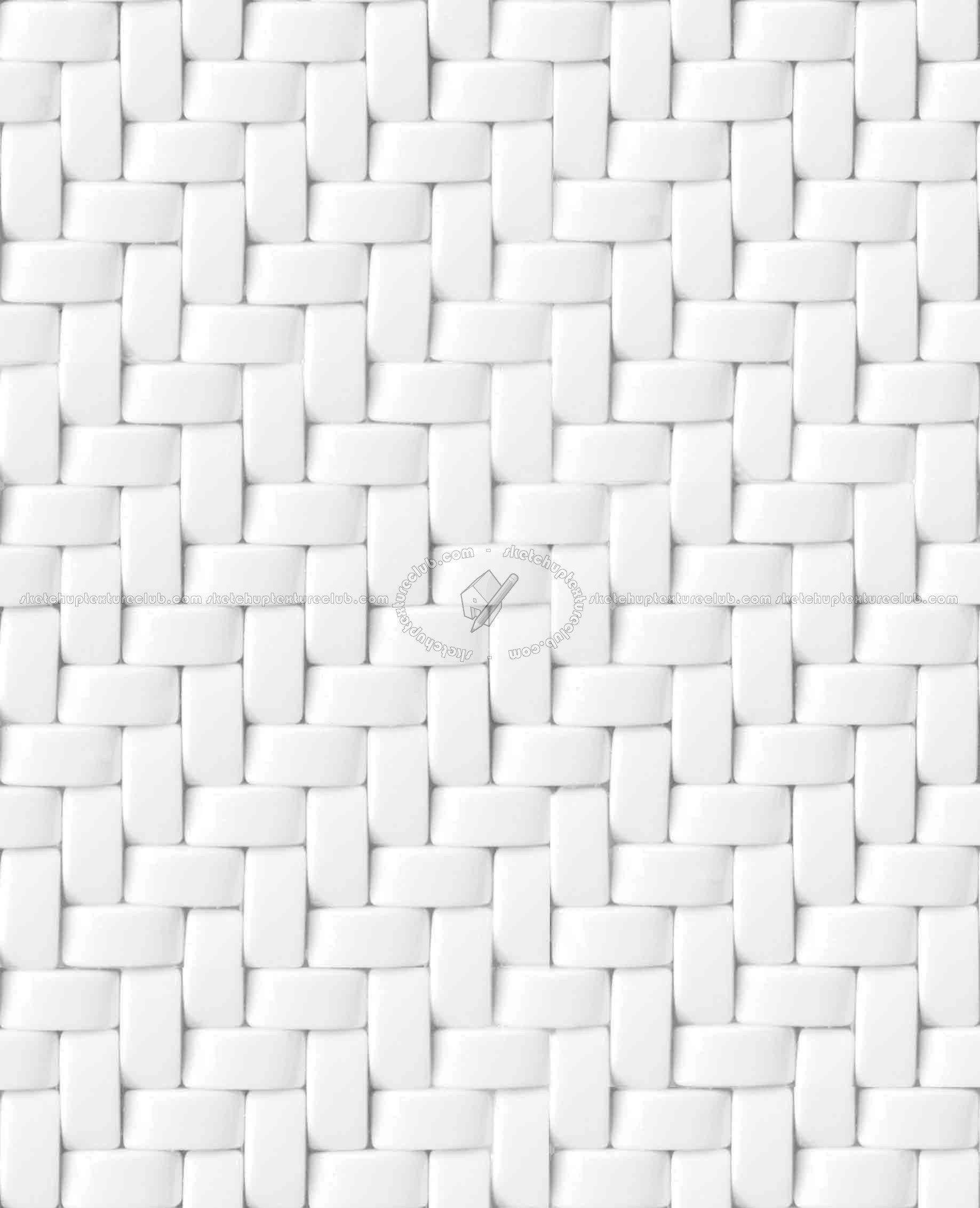 Textures   -   ARCHITECTURE   -   TILES INTERIOR   -   Mosaico   -   Mixed format  - Herringbone mosaic tile texture seamless 15666 - Ambient occlusion