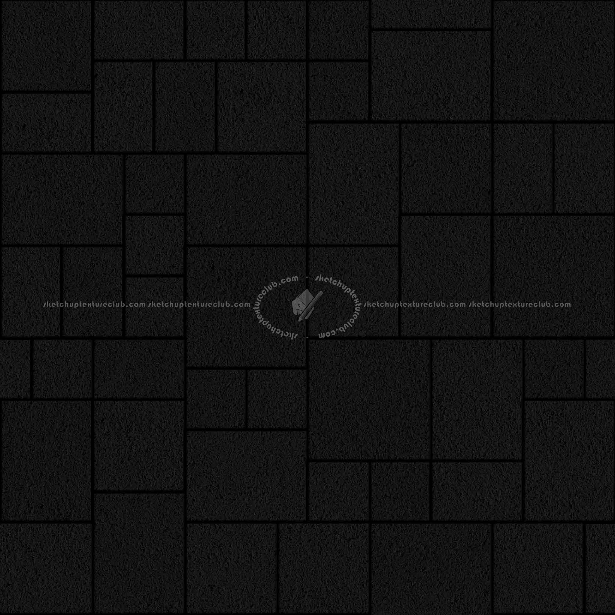 Textures   -   ARCHITECTURE   -   PAVING OUTDOOR   -   Pavers stone   -   Blocks mixed  - Pavers stone mixed size PBR texture seamless 21980 - Specular