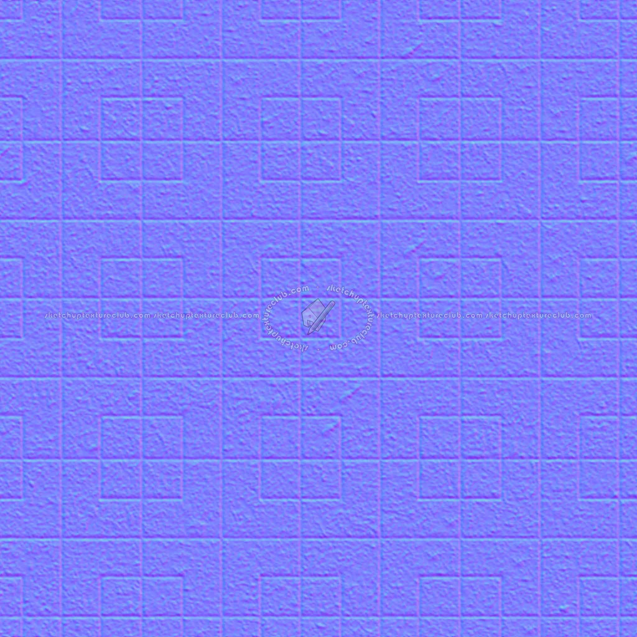 Textures   -   ARCHITECTURE   -   PAVING OUTDOOR   -   Concrete   -   Blocks regular  - Paving outdoor concrete regular block texture seamless 05758 - Normal