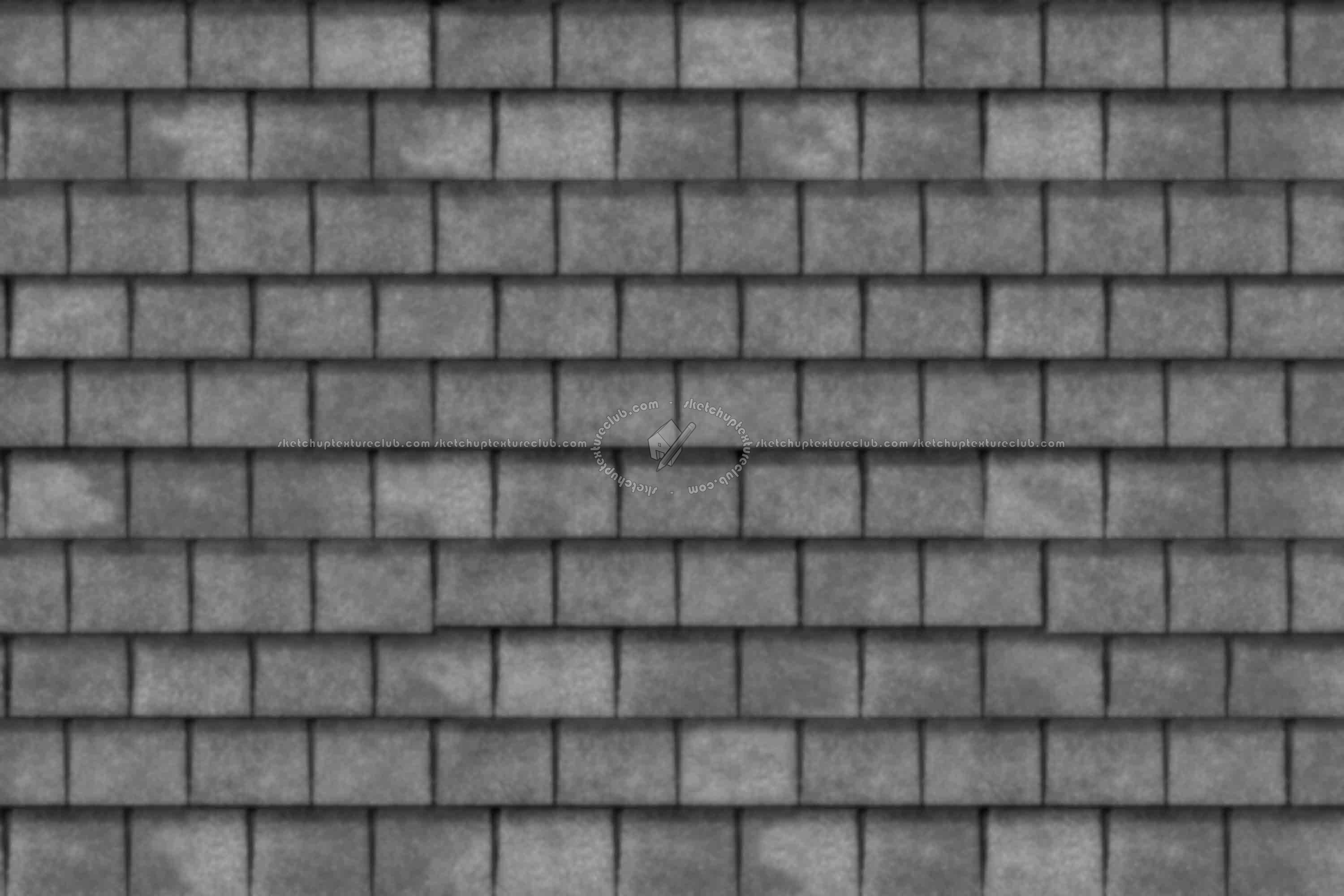 Textures   -   ARCHITECTURE   -   ROOFINGS   -   Slate roofs  - Slate roofing texture seamless 04027 - Displacement