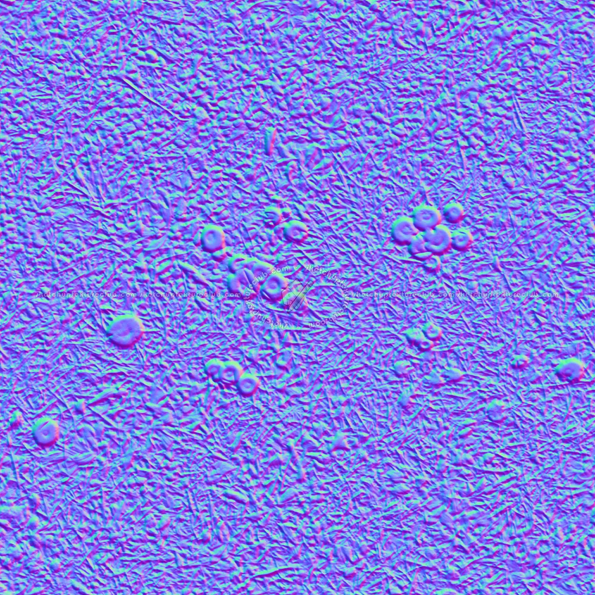 Textures   -   NATURE ELEMENTS   -   VEGETATION   -   Green grass  - Green grass with mushrooms texture seamless 19277 - Normal