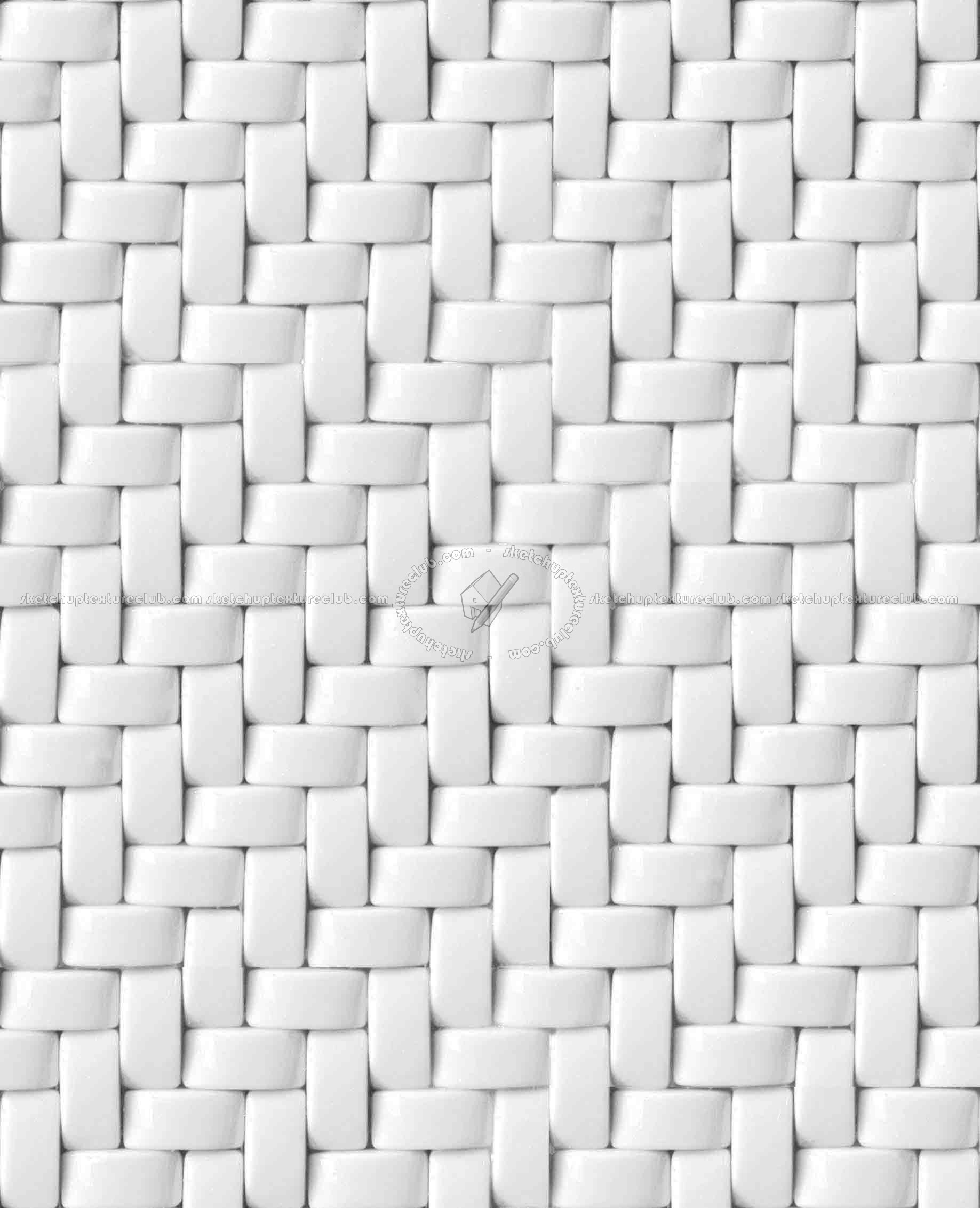 Textures   -   ARCHITECTURE   -   TILES INTERIOR   -   Mosaico   -   Mixed format  - Herringbone mosaic tile texture seamless 15668 - Ambient occlusion
