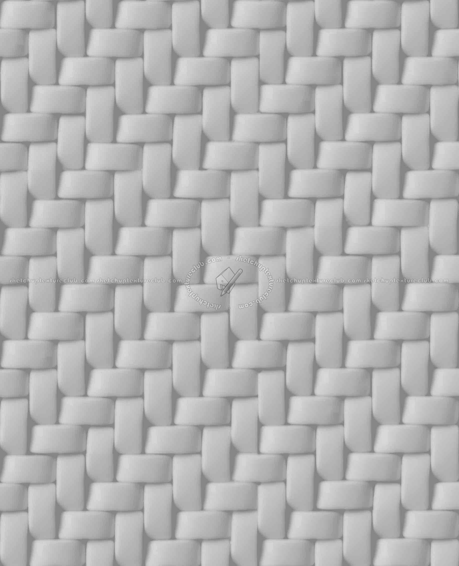 Textures   -   ARCHITECTURE   -   TILES INTERIOR   -   Mosaico   -   Mixed format  - Herringbone mosaic tile texture seamless 15668 - Specular