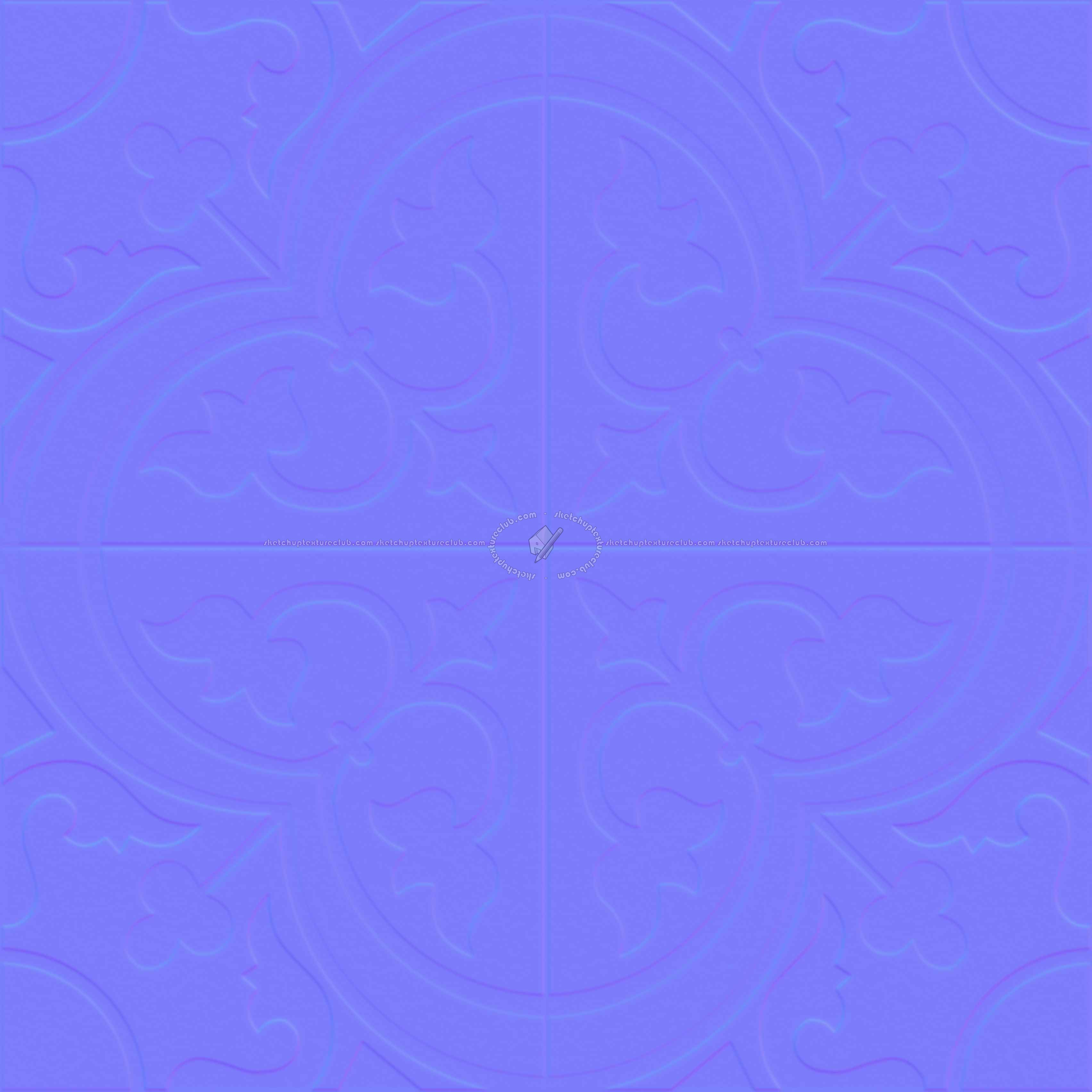 Textures   -   ARCHITECTURE   -   TILES INTERIOR   -   Cement - Encaustic   -   Cement  - cementine tiles Pbr texture seamless 22129 - Normal