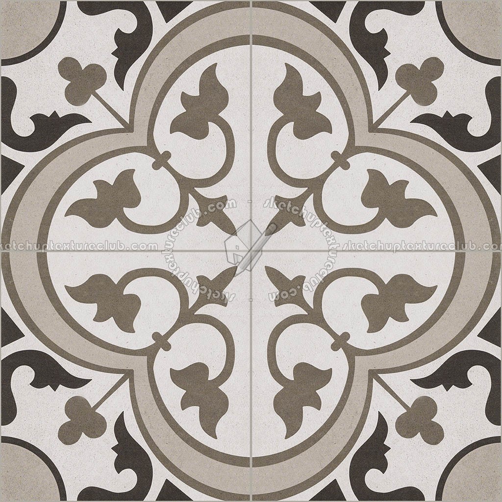 Textures   -   ARCHITECTURE   -   TILES INTERIOR   -   Cement - Encaustic   -   Cement  - cementine tiles Pbr texture seamless 22129