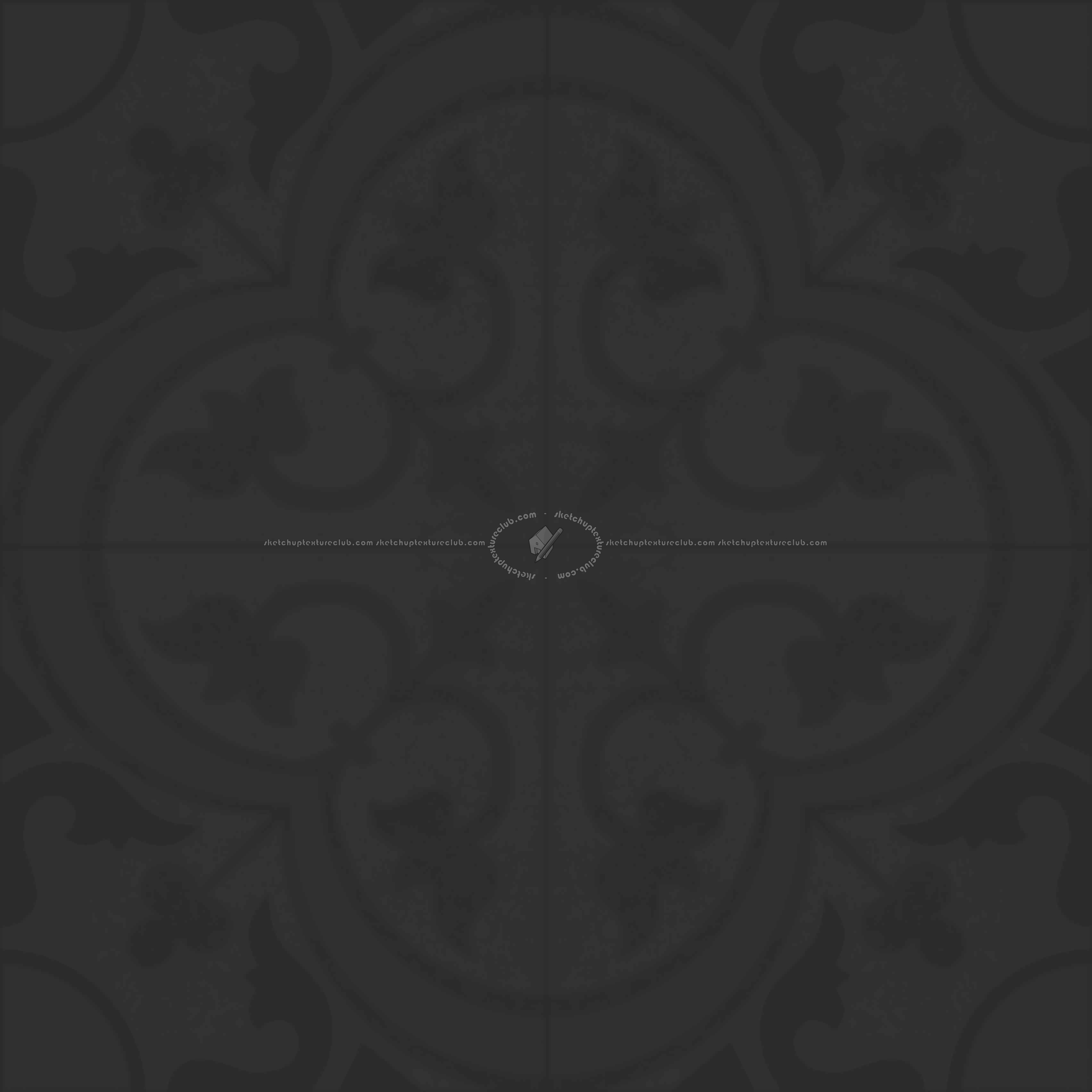 Textures   -   ARCHITECTURE   -   TILES INTERIOR   -   Cement - Encaustic   -   Cement  - cementine tiles Pbr texture seamless 22129 - Specular