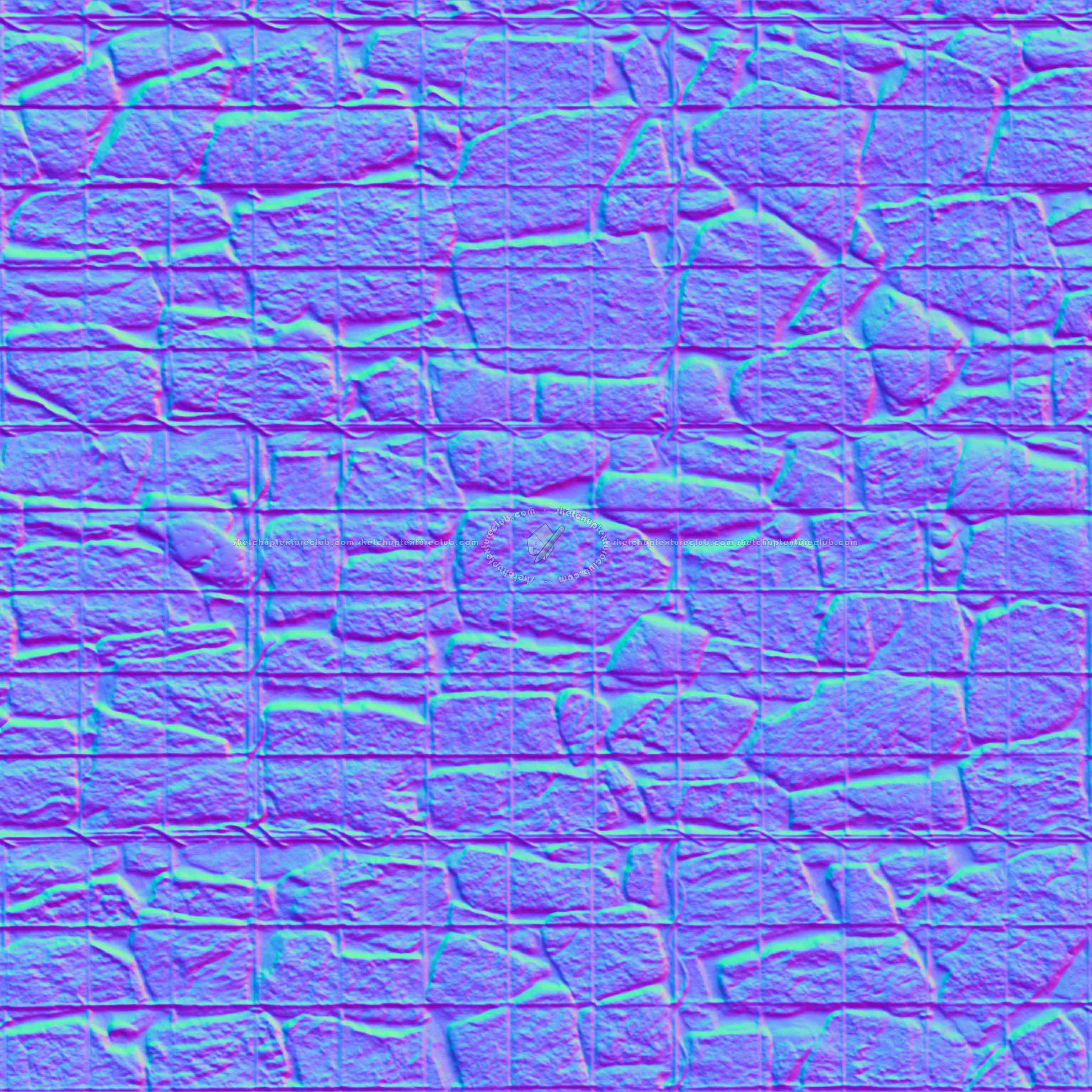 Textures   -   ARCHITECTURE   -   STONES WALLS   -   Stone blocks  - gabion retaining Stone wall pbr texture seamless 22385 - Normal