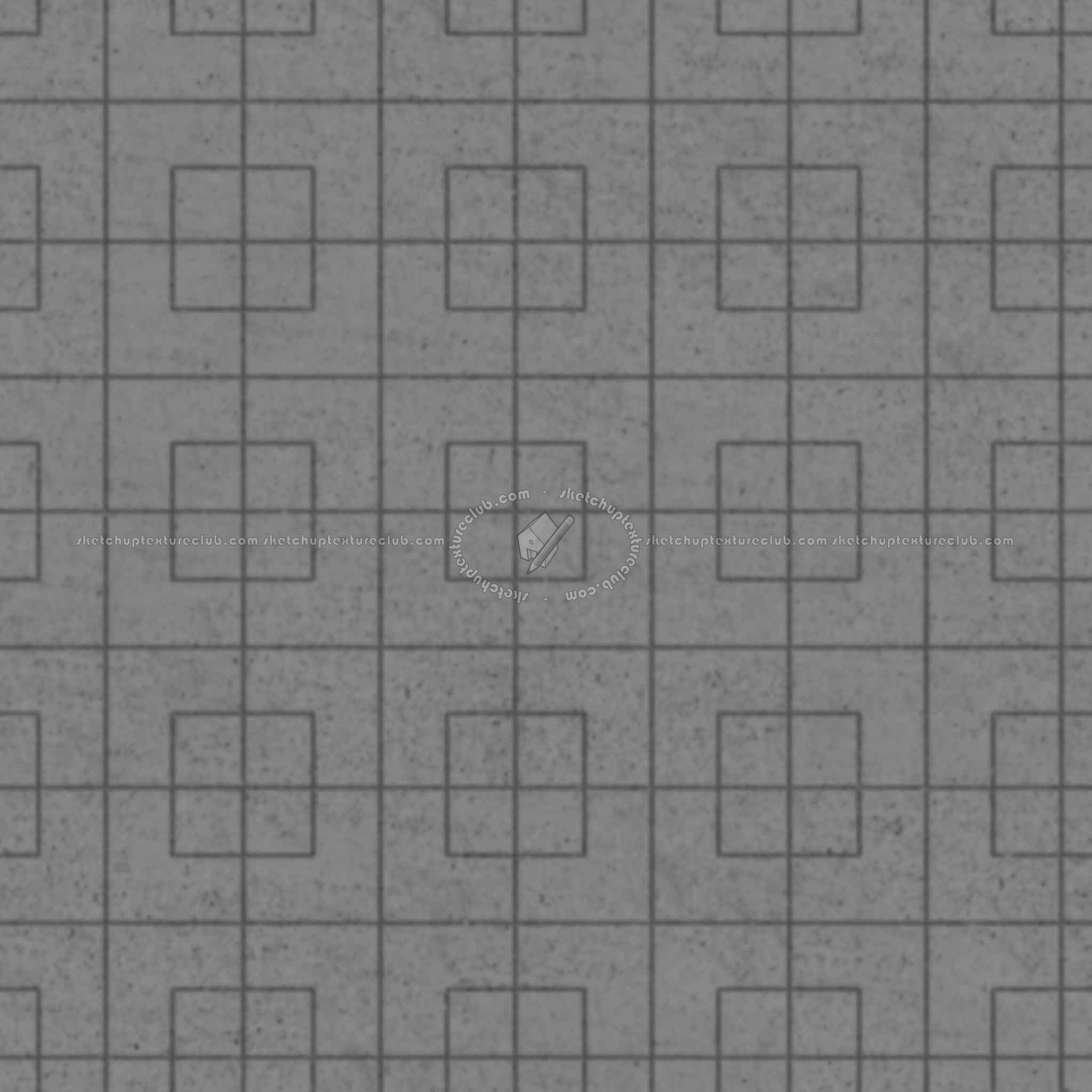 Textures   -   ARCHITECTURE   -   PAVING OUTDOOR   -   Concrete   -   Blocks regular  - Paving outdoor concrete regular block texture seamless 05761 - Displacement