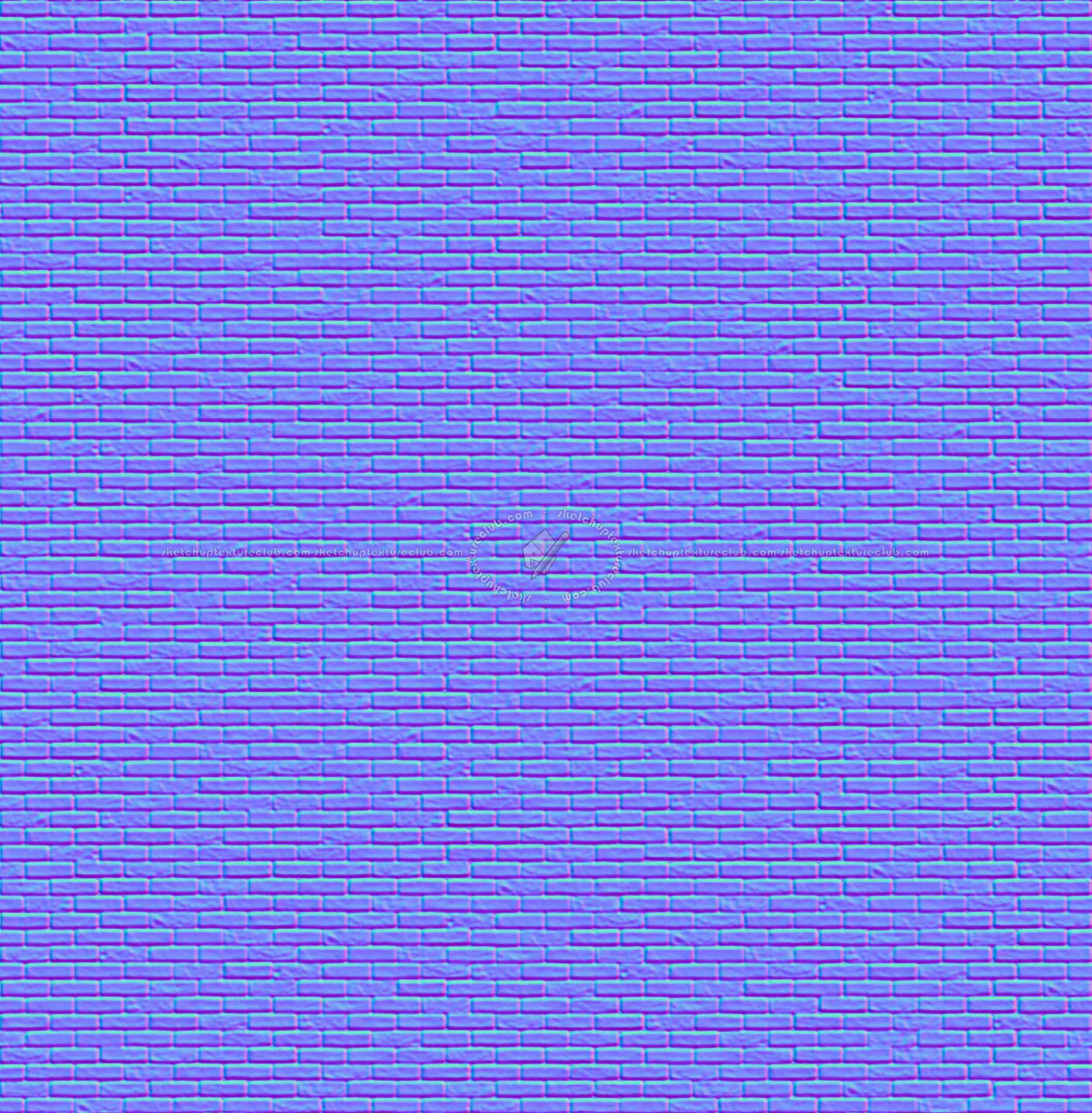 Textures   -   ARCHITECTURE   -   BRICKS   -   Facing Bricks   -   Rustic  - Capri rustic bricks texture seamless 17222 - Normal